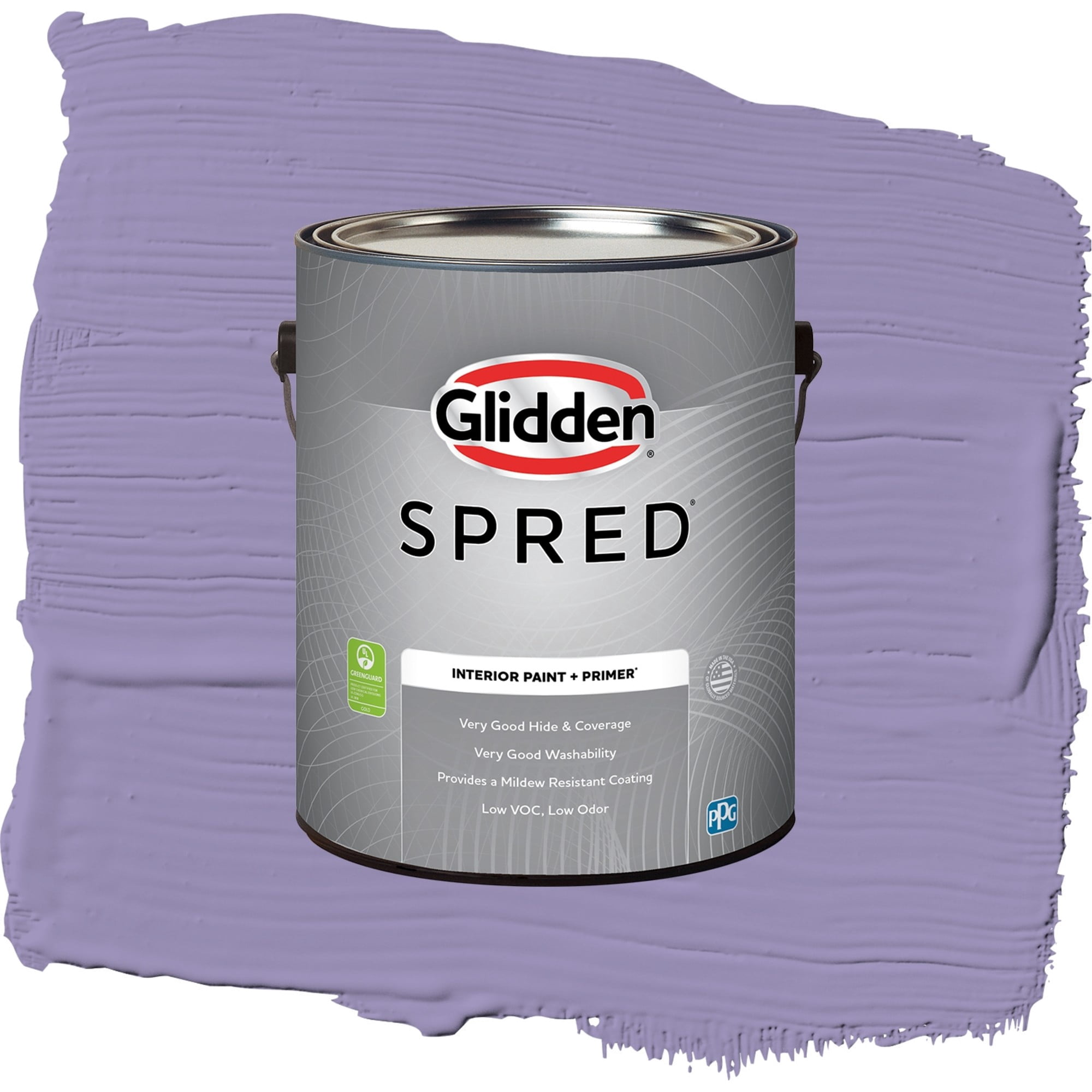 Glidden Spred French Violet Flat Interior Paint and Primer, 1 Gallon