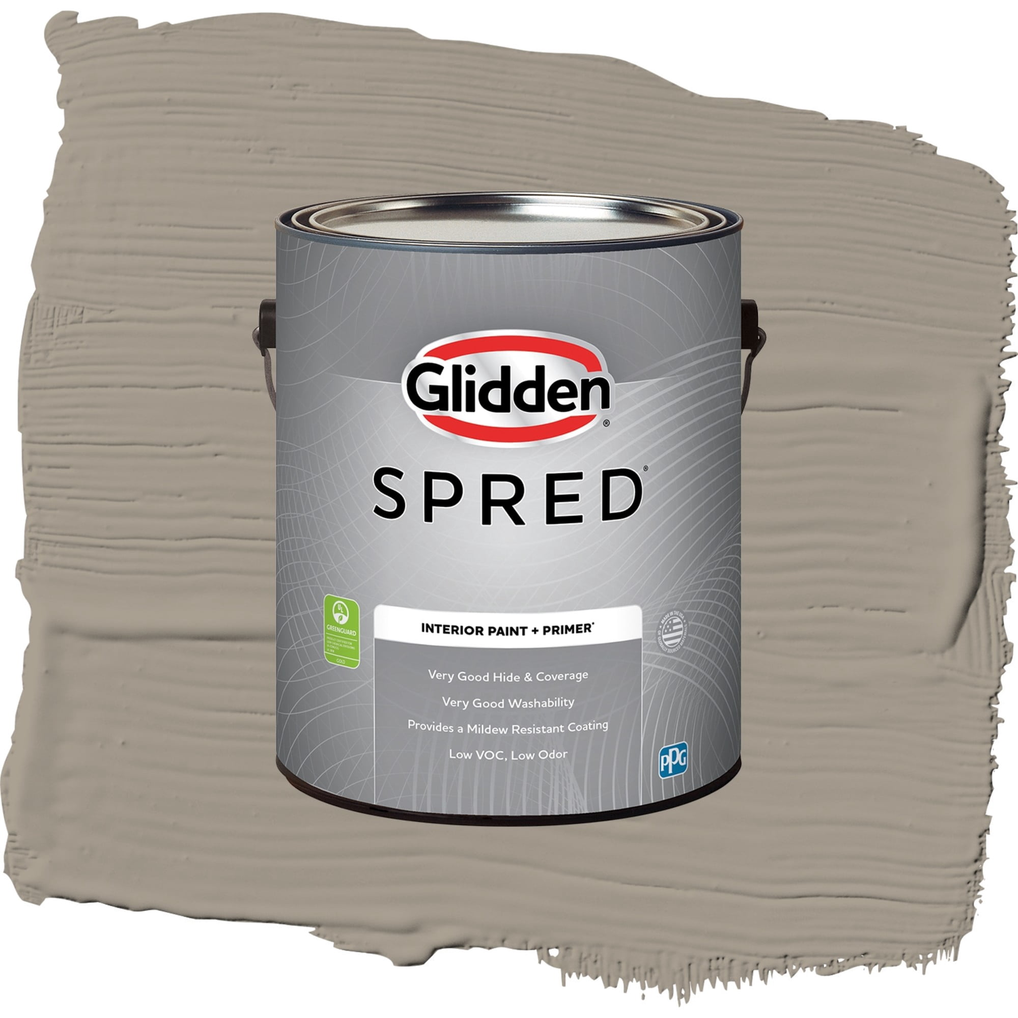 Glidden Spred Gray By Me Semi Gloss Interior Paint and Primer, 1 Gallon