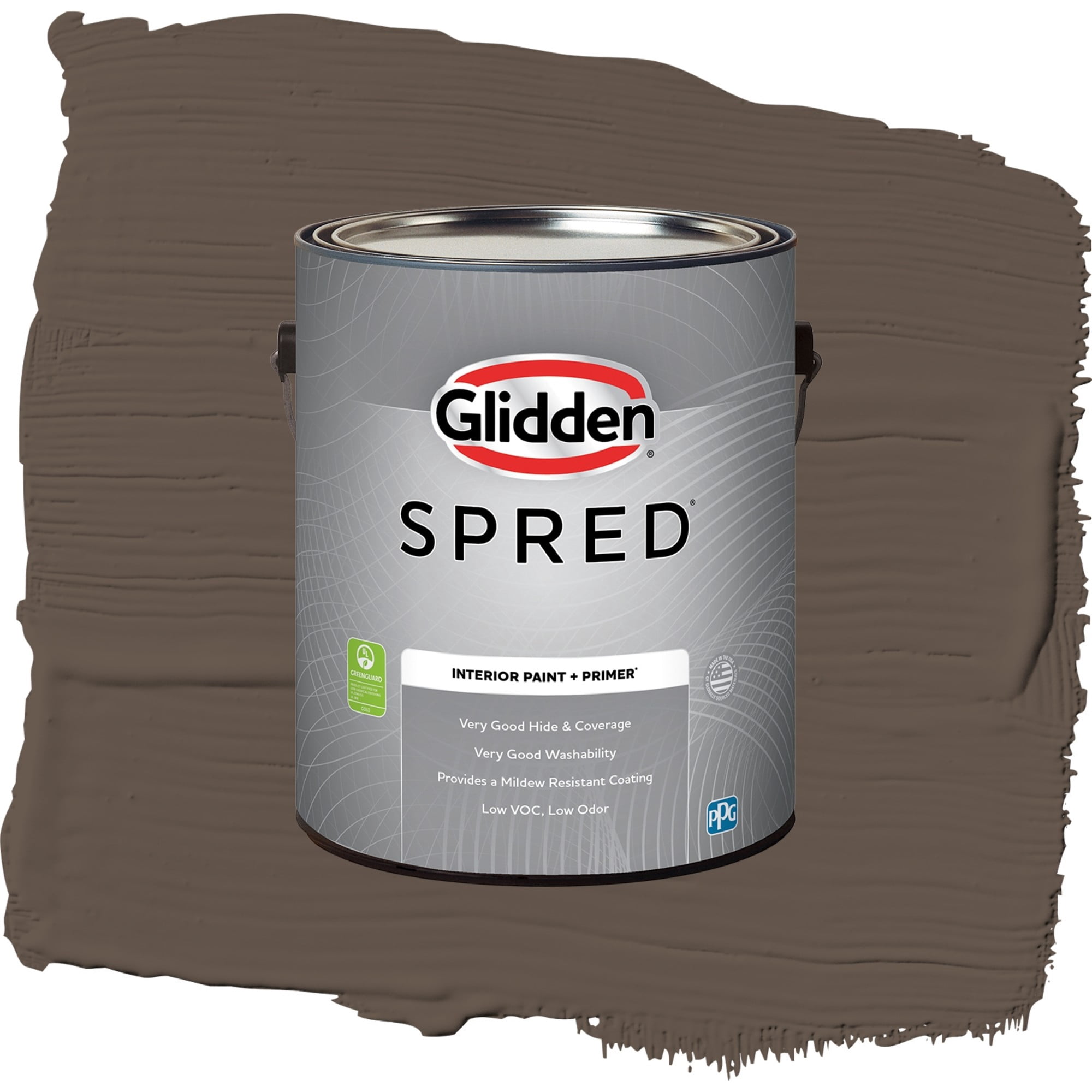 Glidden Spred Ground Coffee Eggshell Interior Paint and Primer, 1 Gallon
