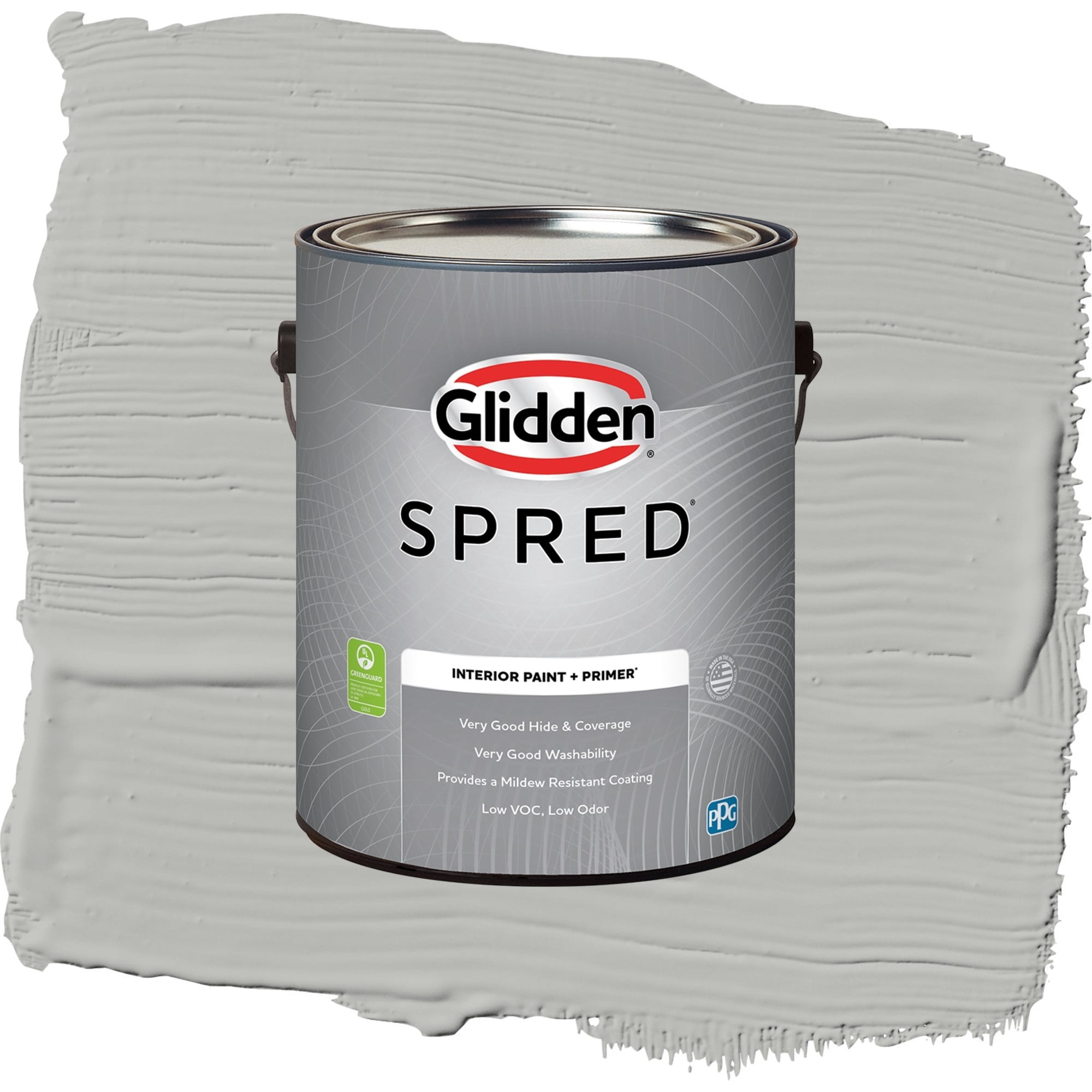 Glidden Spred Half Dome Semi Gloss Interior Paint and Primer, 1 Gallon