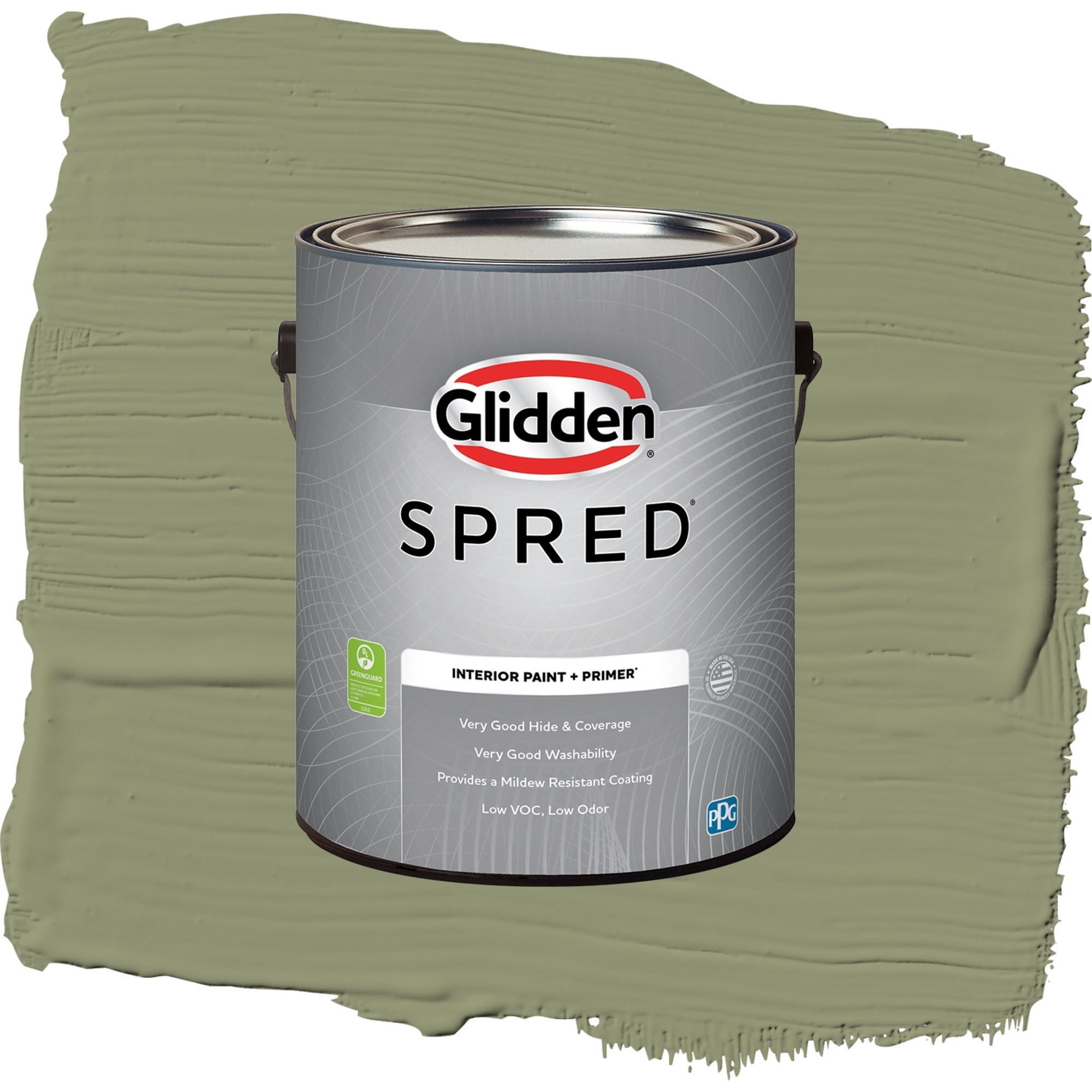 Glidden Spred Hemlock Eggshell Interior Paint and Primer, 1 Gallon