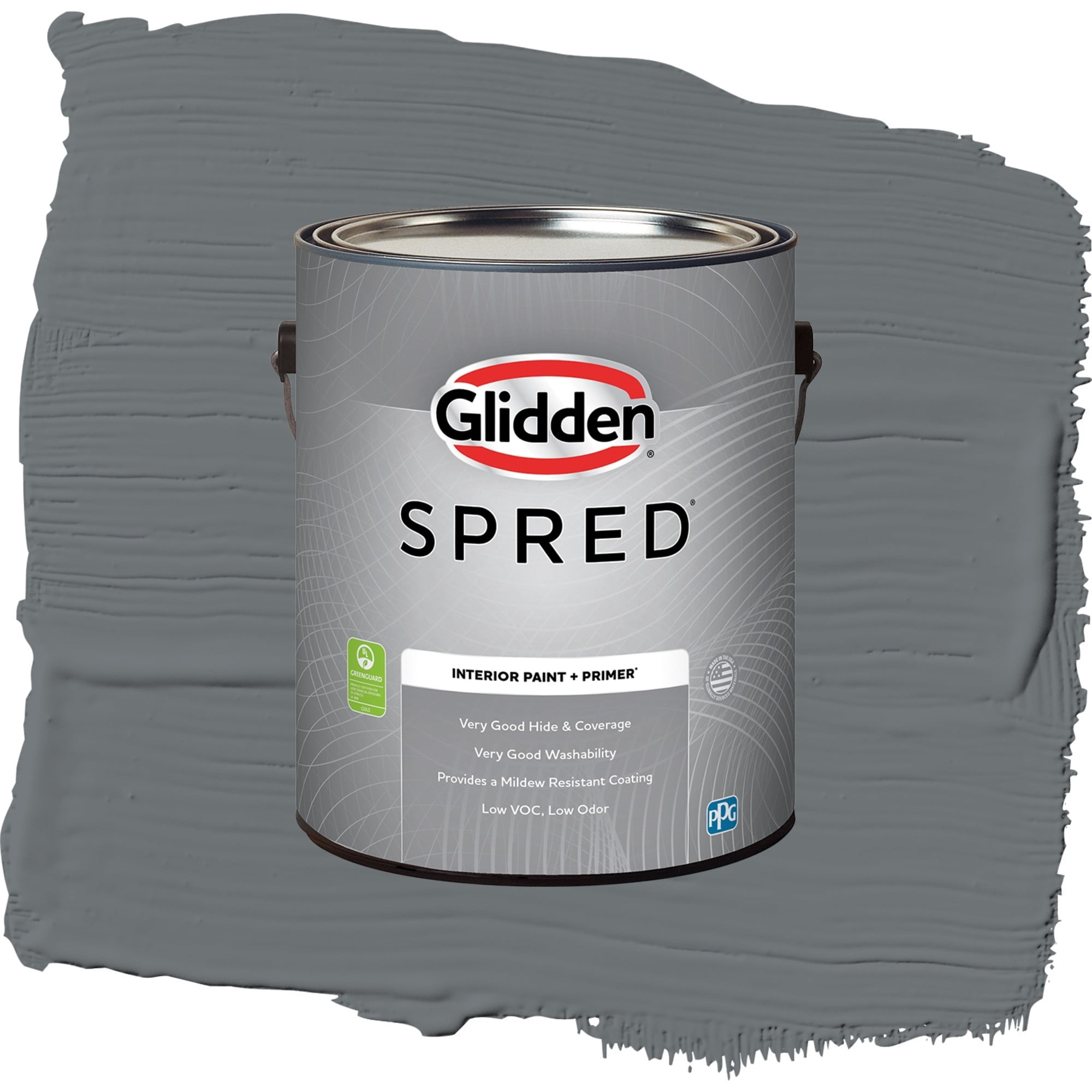 Glidden Spred Improbable Flat Interior Paint and Primer, 1 Gallon