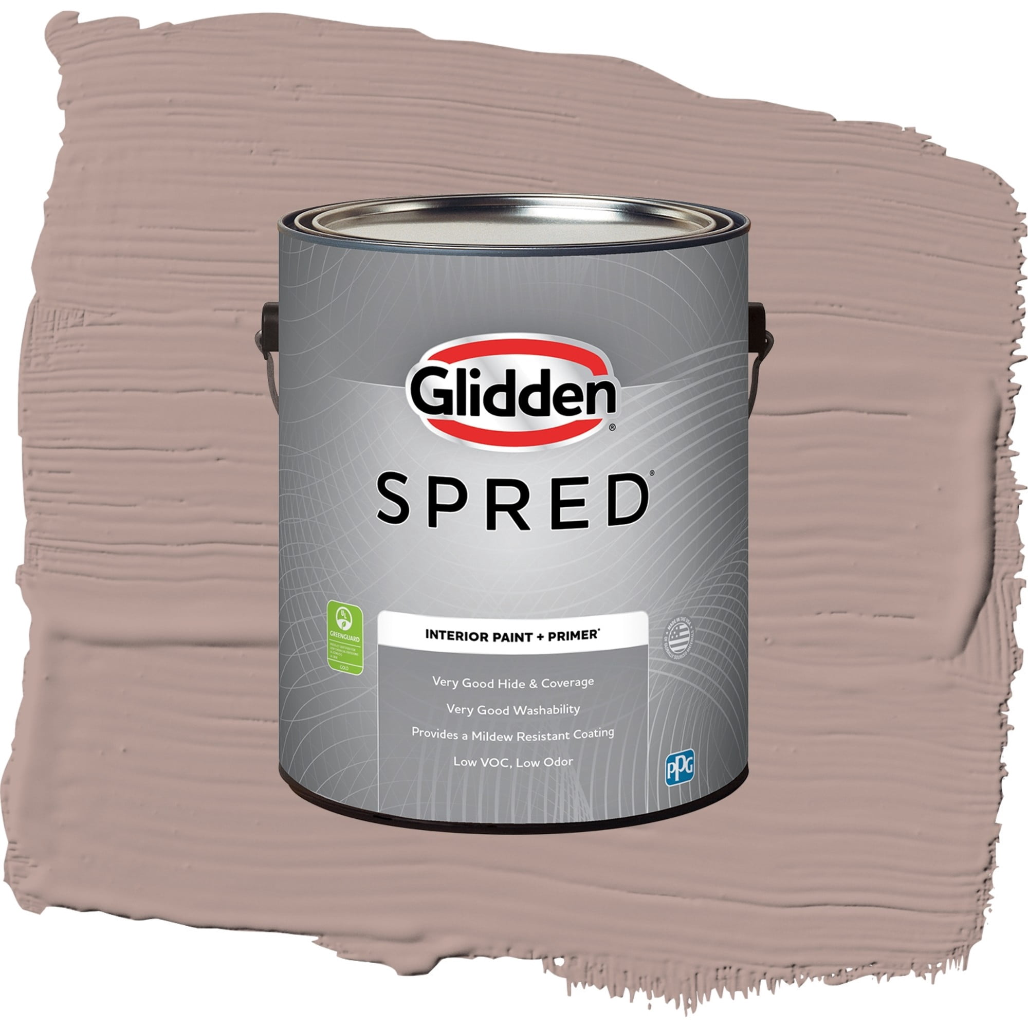 Glidden Spred Iris Mauve Semi Gloss Interior Paint and Primer, 1 Gallon
