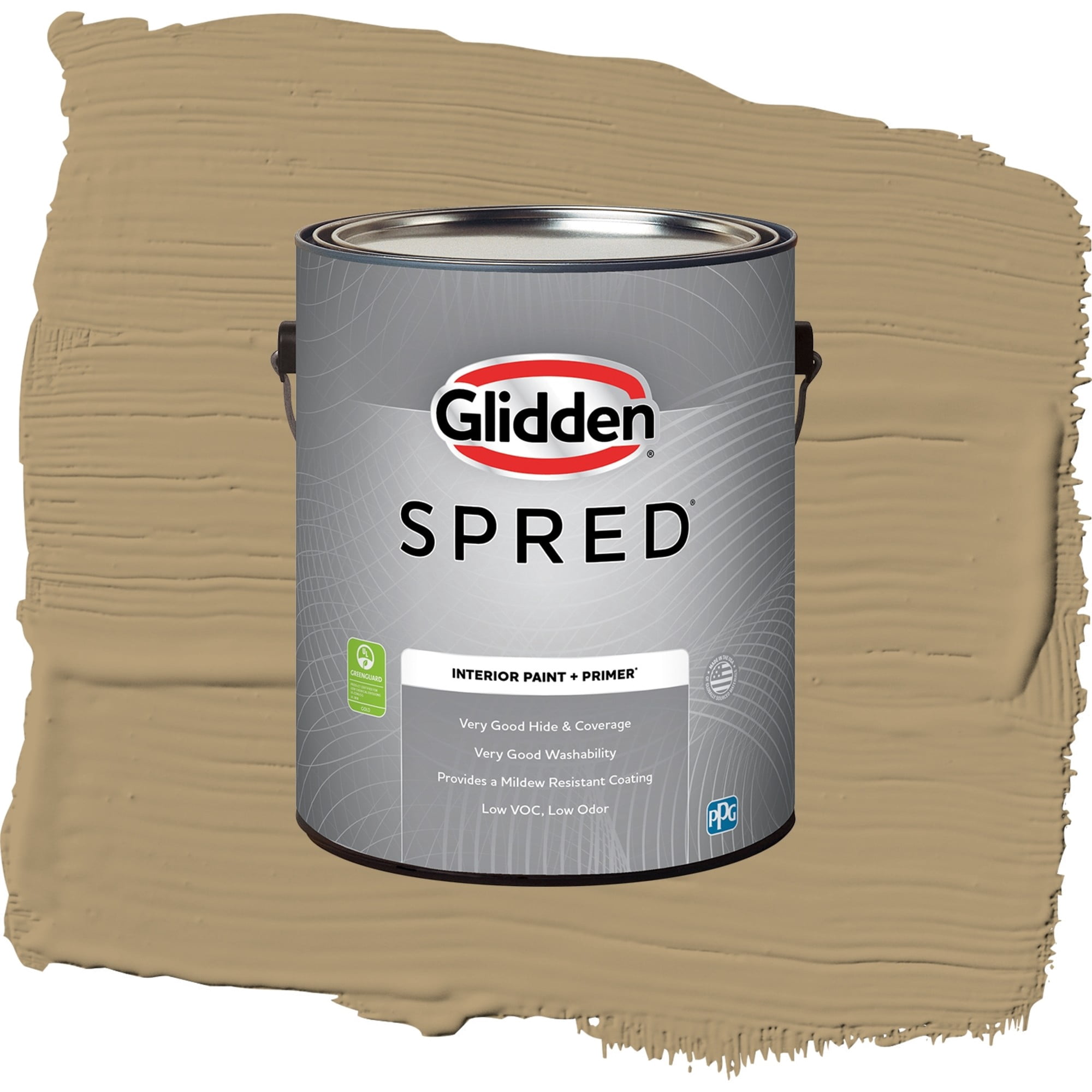 Glidden Spred Jute Eggshell Interior Paint and Primer, 1 Gallon