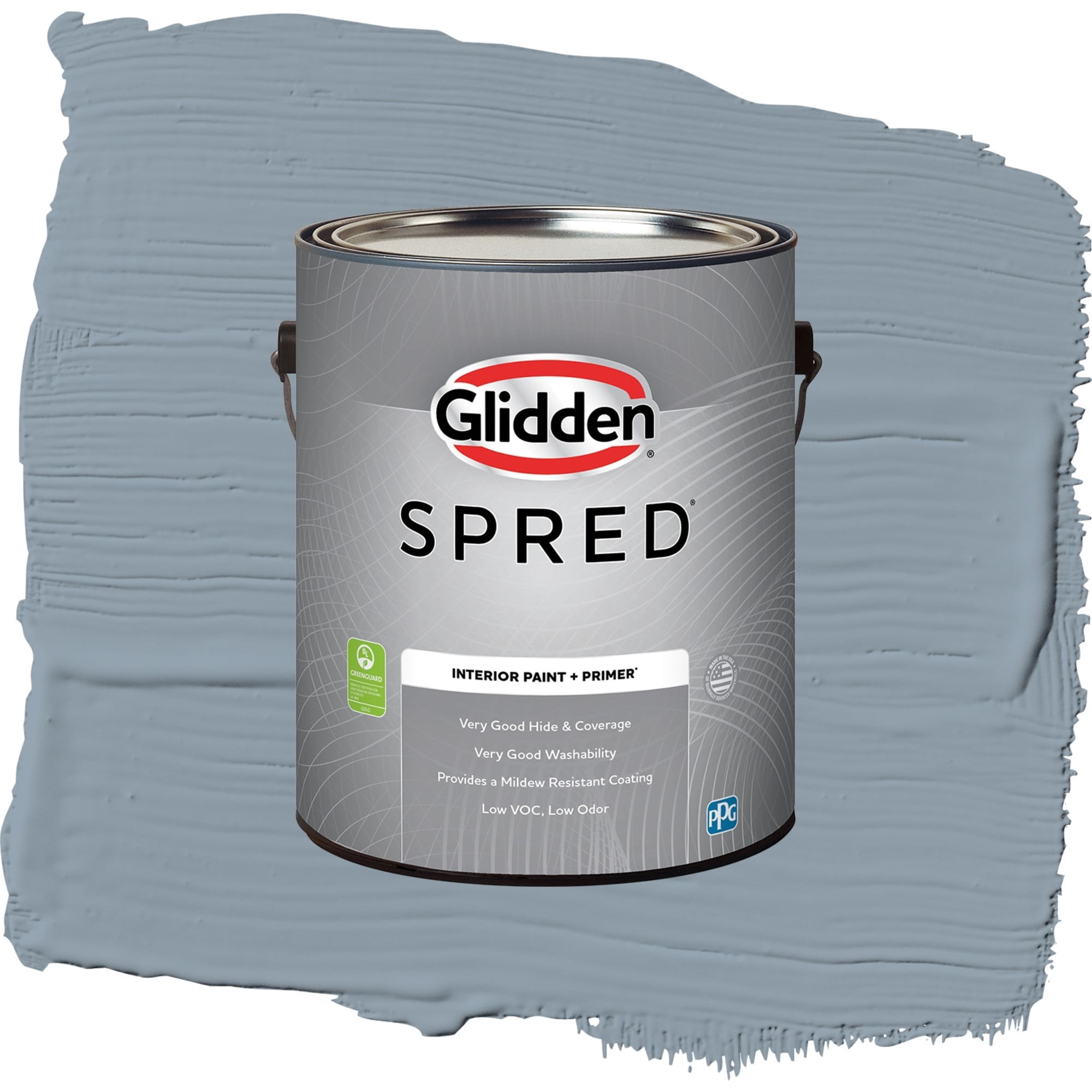 Glidden Spred Lost At Sea Semi Gloss Interior Paint and Primer, 1 Gallon