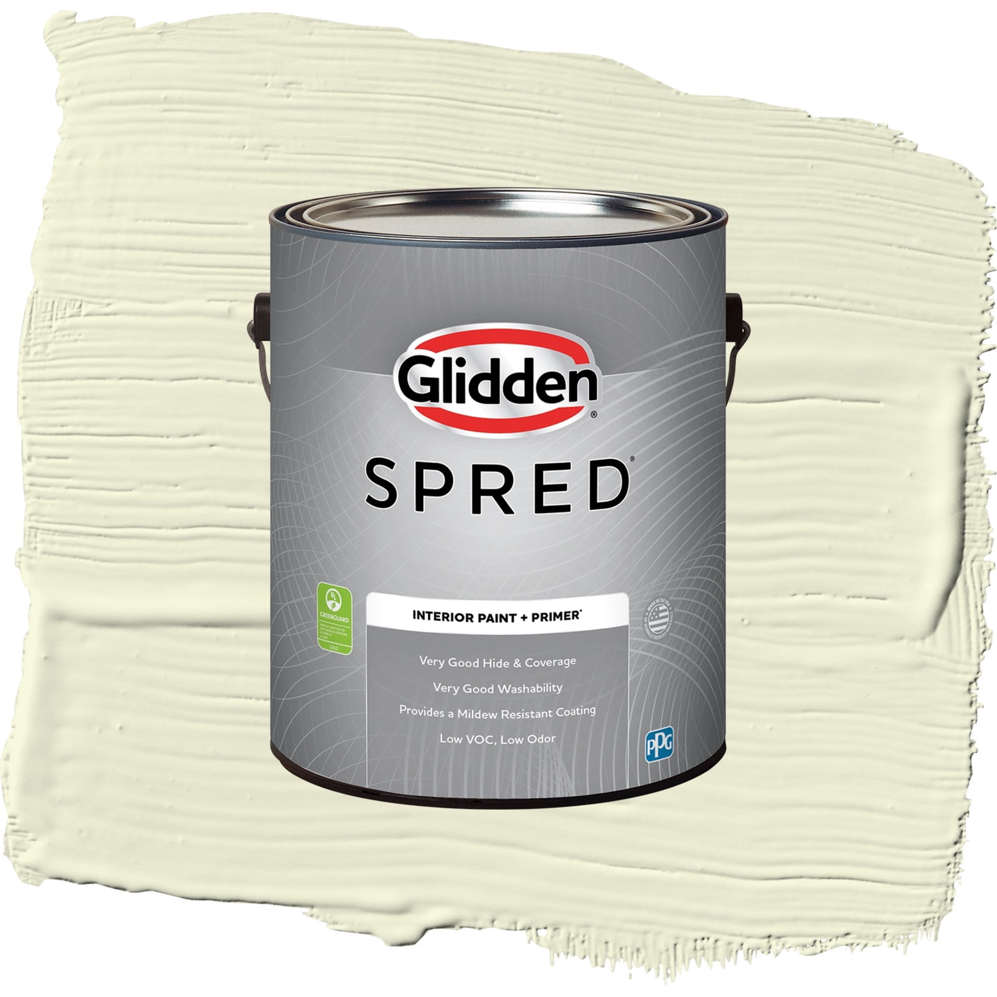 Glidden Spred Magical Melon Flat Interior Paint and Primer, 1 Gallon
