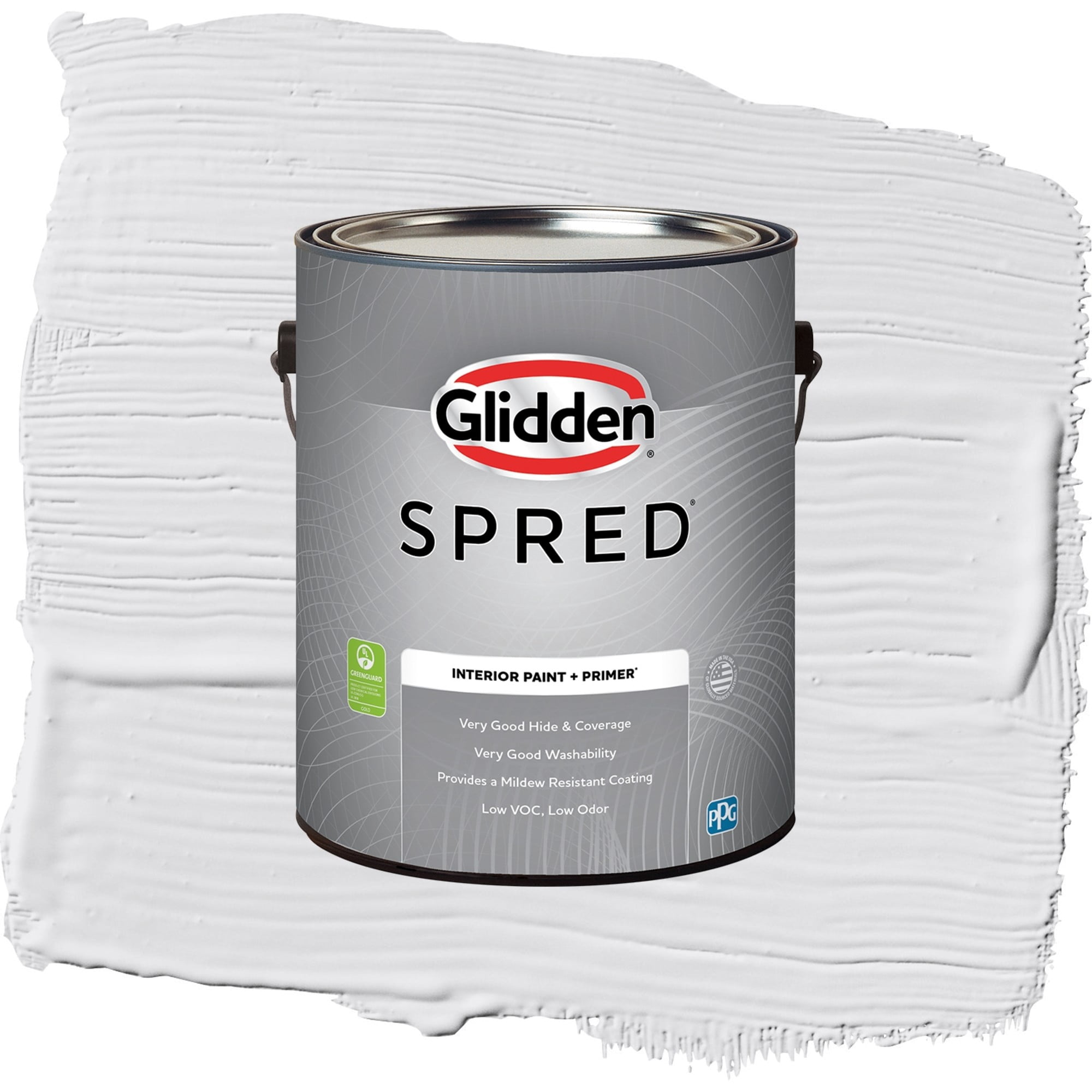 Glidden Spred Moondance Eggshell Interior Paint and Primer, 1 Gallon