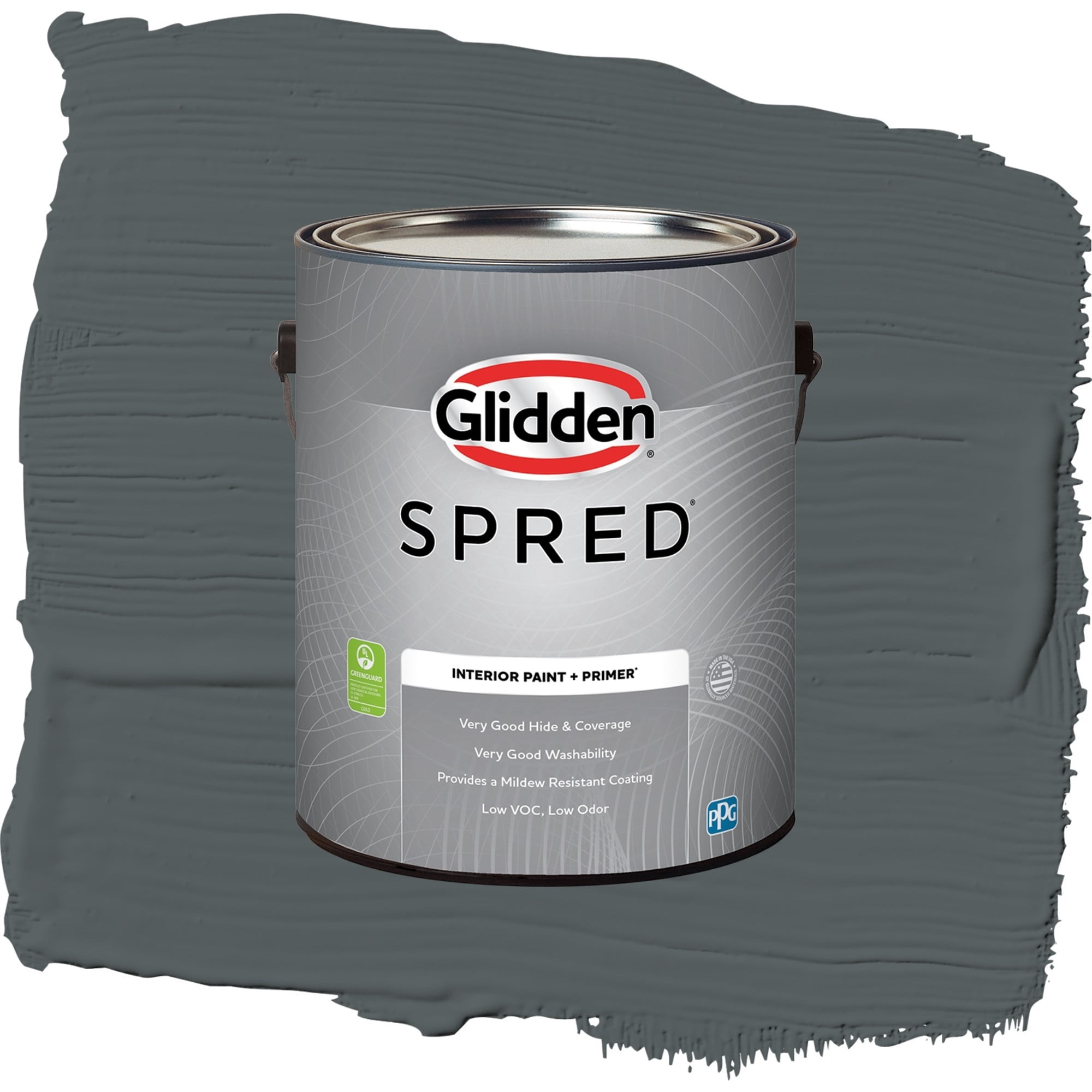 Glidden Spred Mostly Metal Semi Gloss Interior Paint and Primer, 1 Gallon