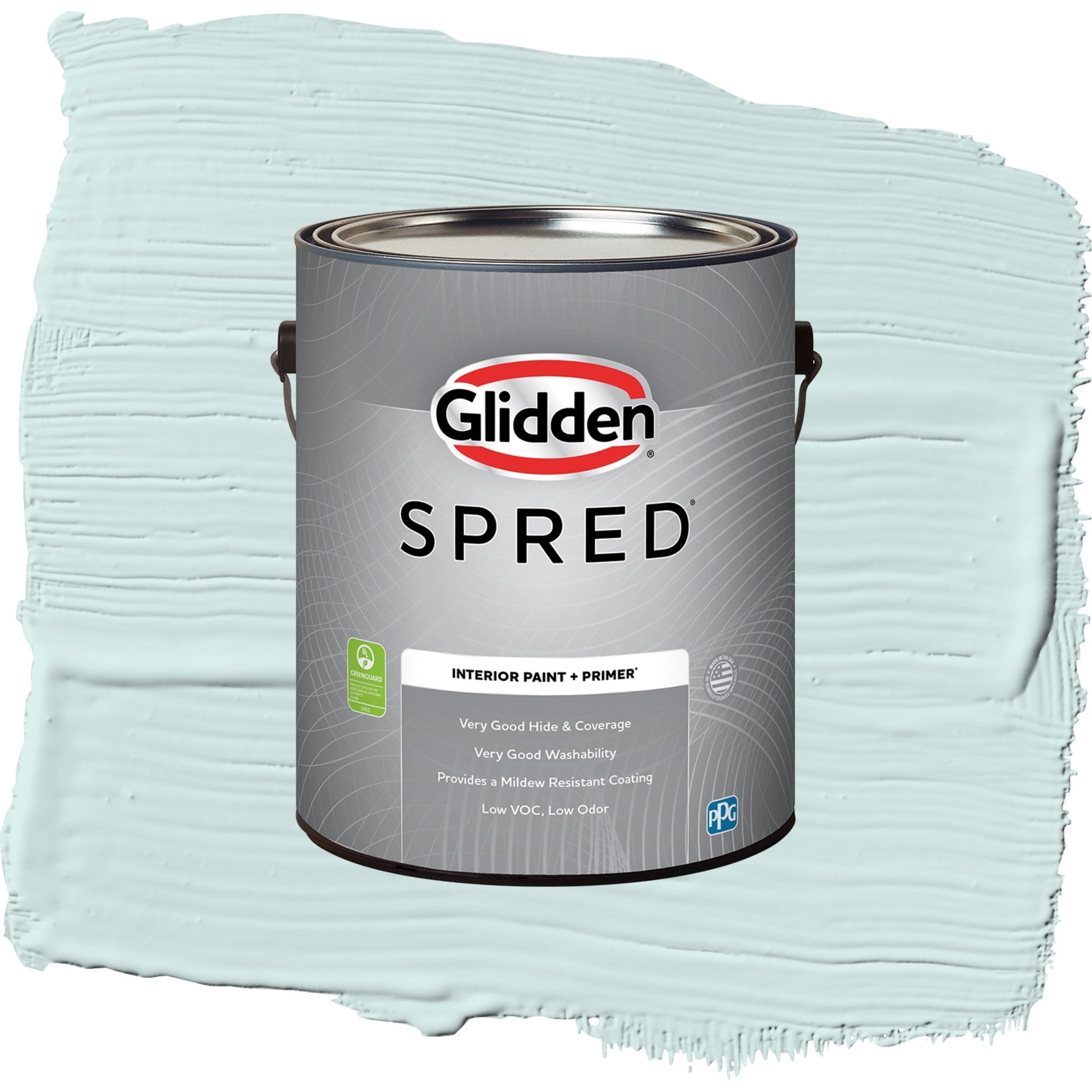 Glidden Spred Mountain Dew Flat Interior Paint and Primer, 1 Gallon