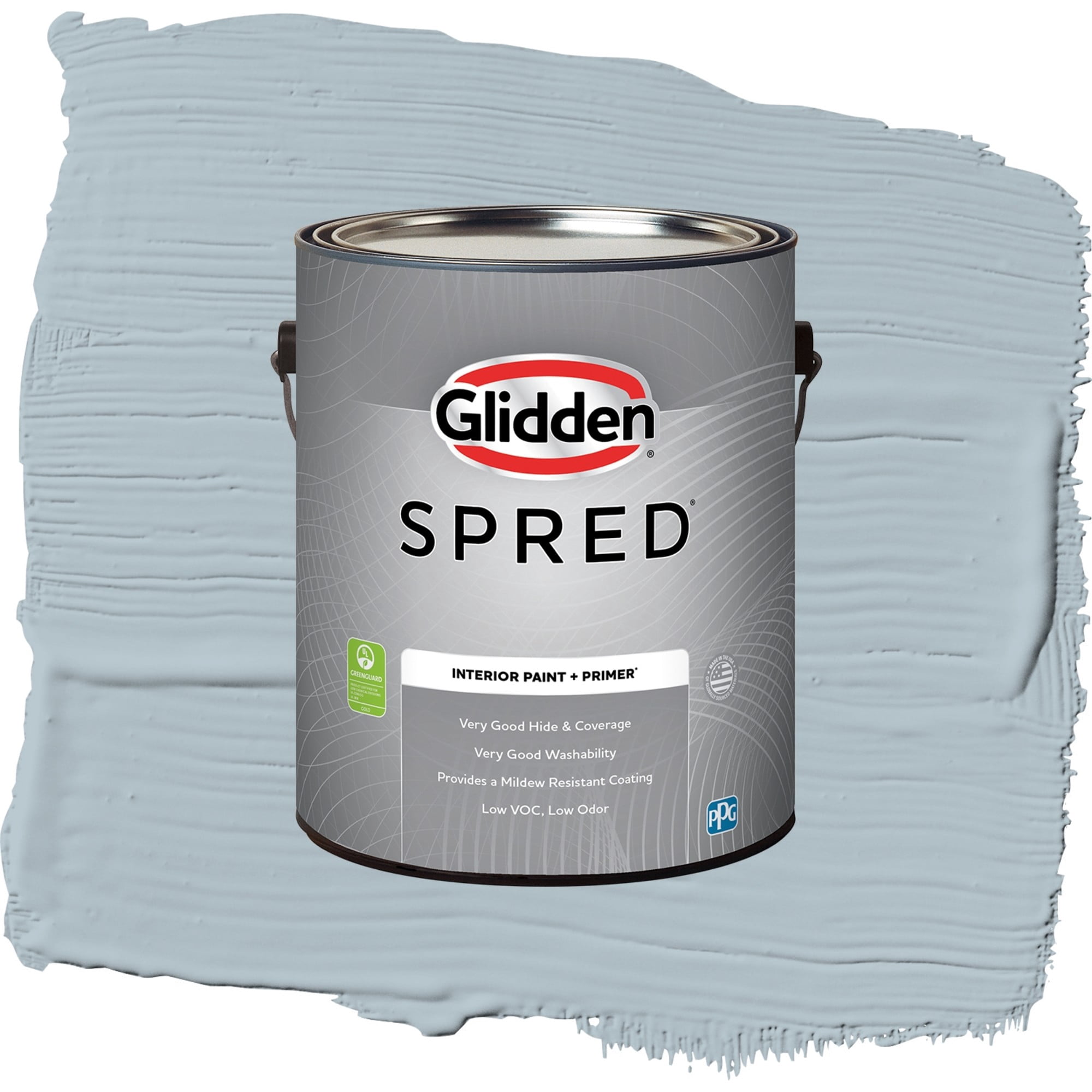 Glidden Spred Ocean Drive Semi Gloss Interior Paint and Primer, 1 Gallon