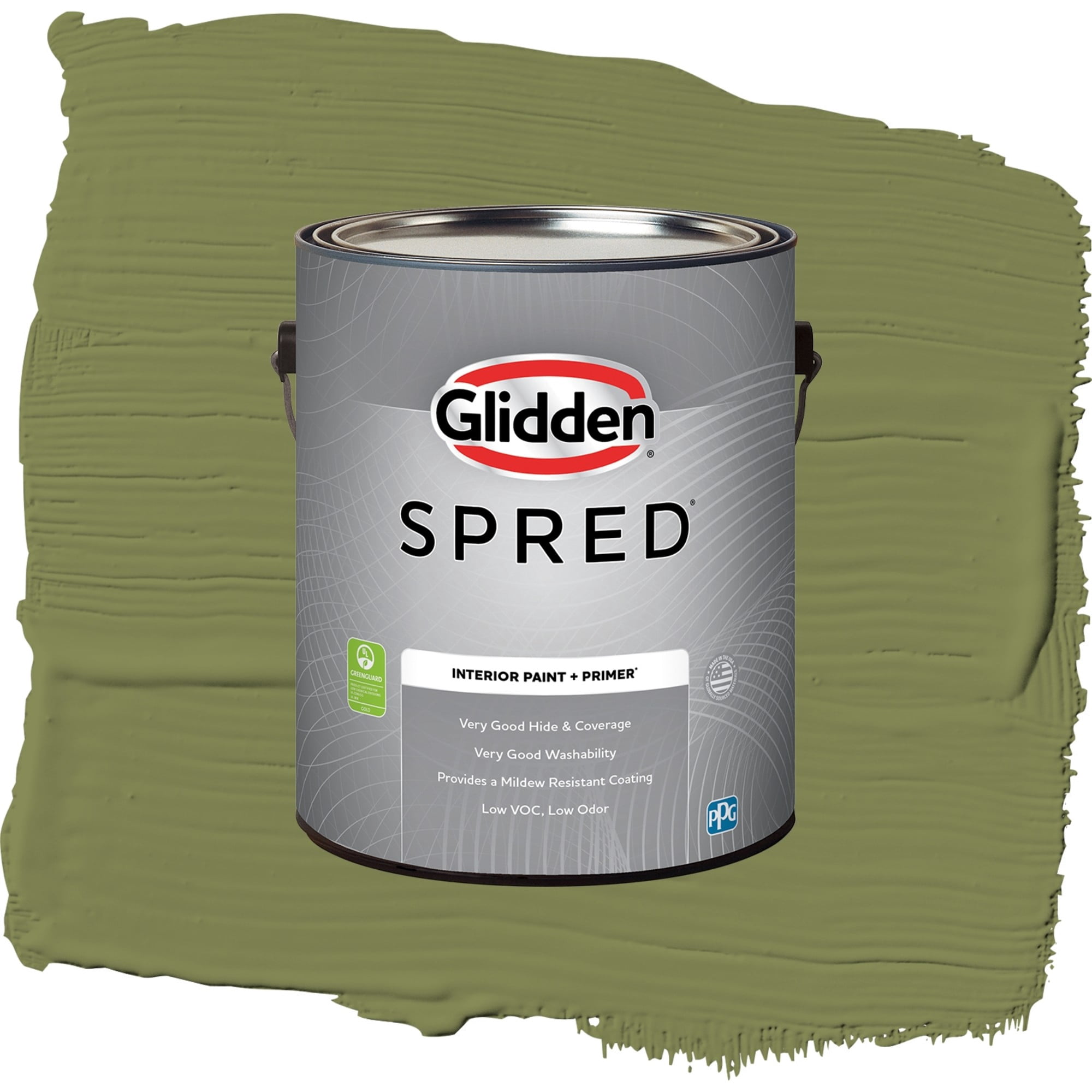 Glidden Spred Oregano Eggshell Interior Paint and Primer, 1 Gallon