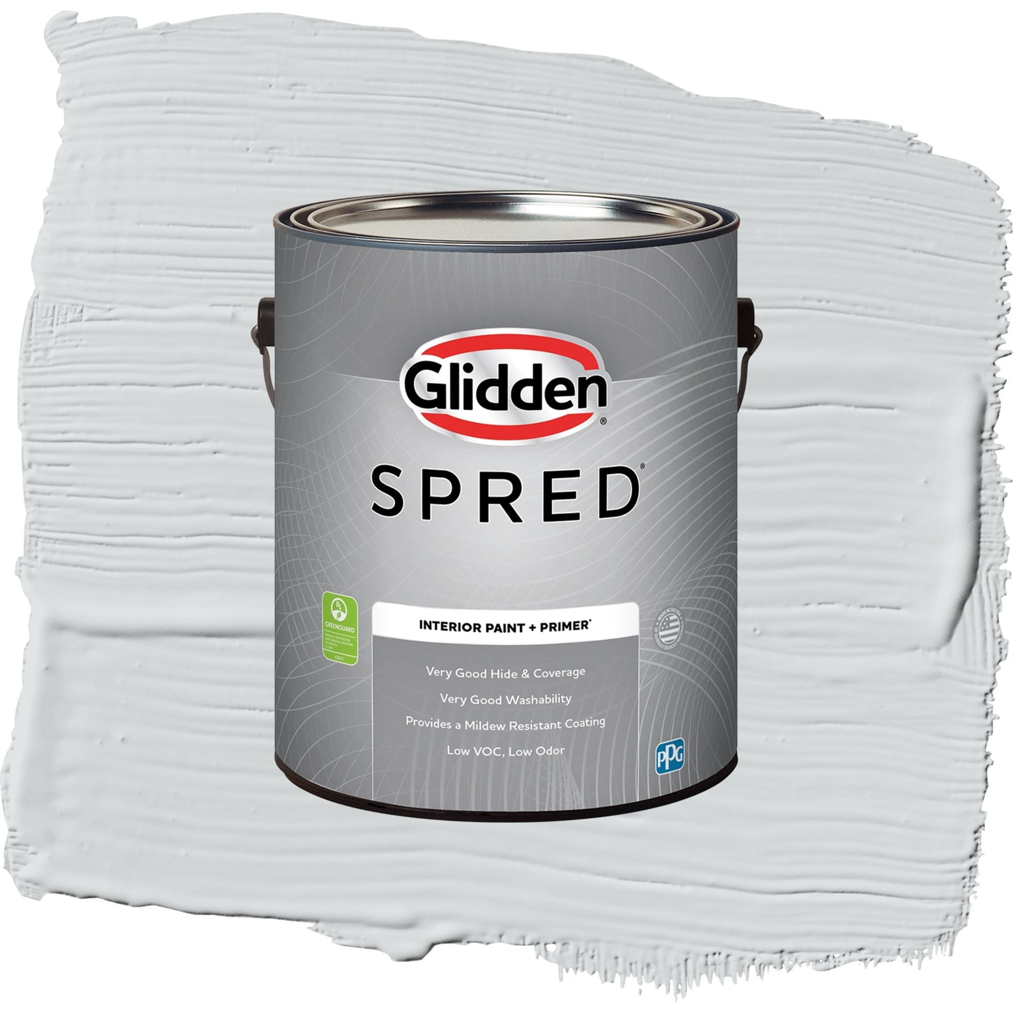 Glidden Spred Peregrine Semi Gloss Interior Paint and Primer, 1 Gallon