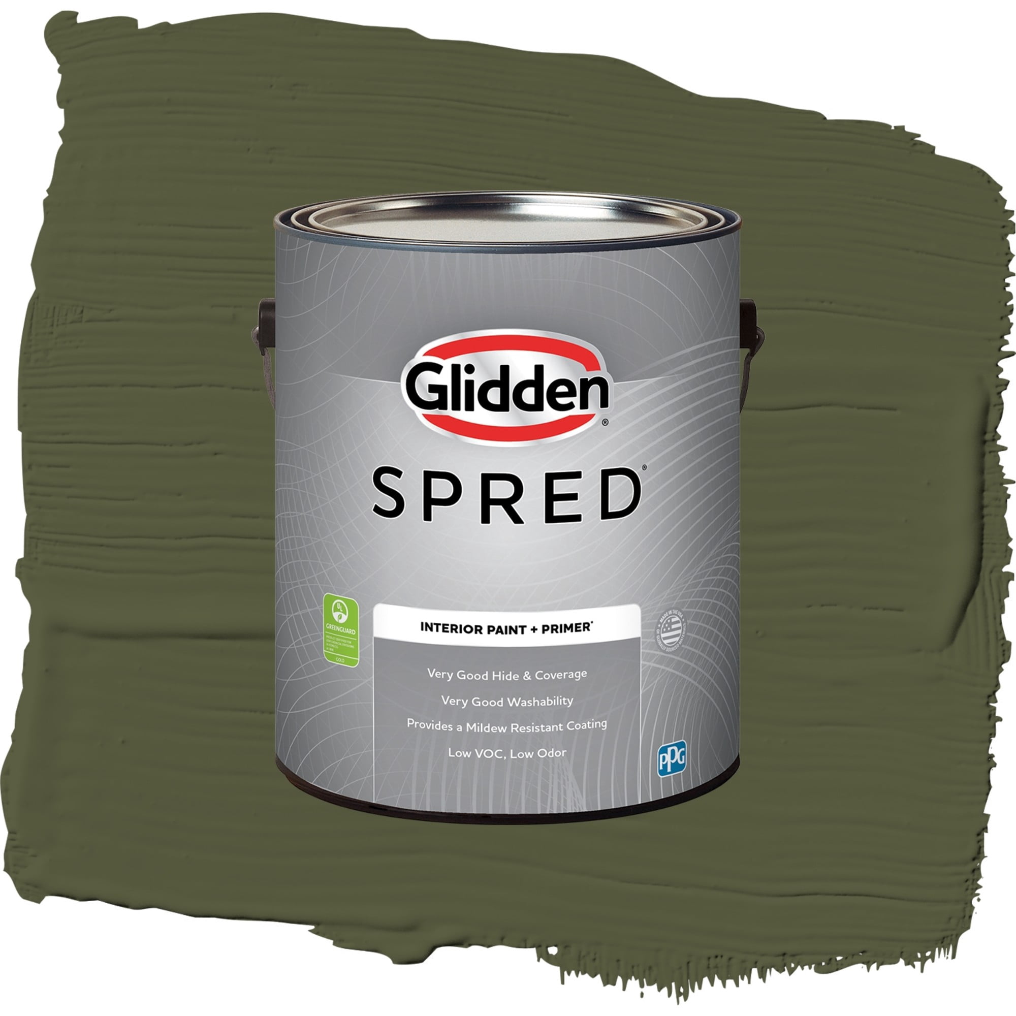 Glidden Spred Pinetop Eggshell Interior Paint and Primer, 1 Gallon