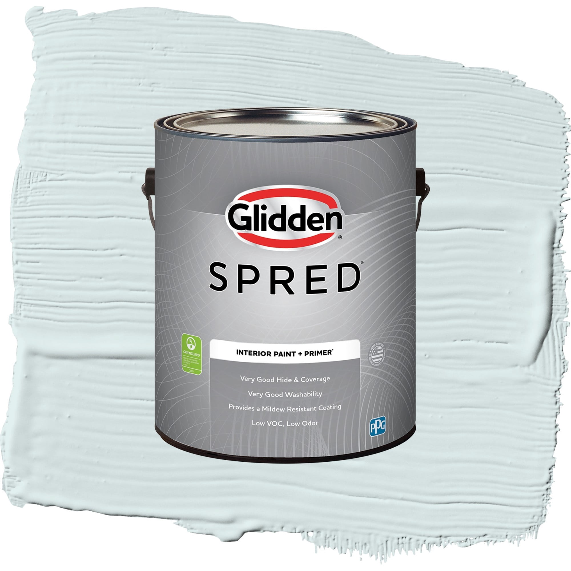 Glidden Spred Pistachio Cream Eggshell Interior Paint and Primer, 1 Gallon