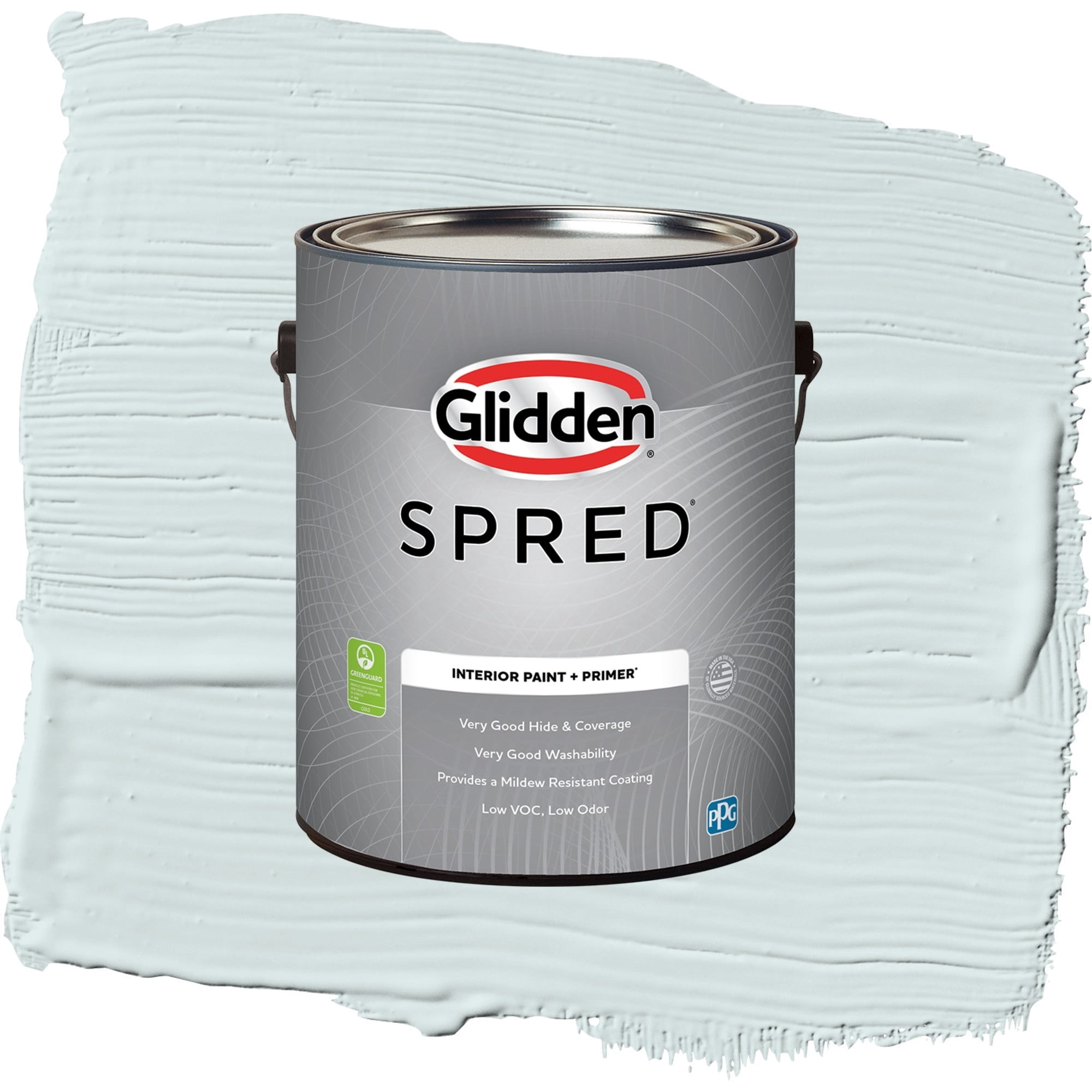 Glidden Spred Pristine Petal Flat Interior Paint and Primer, 1 Gallon