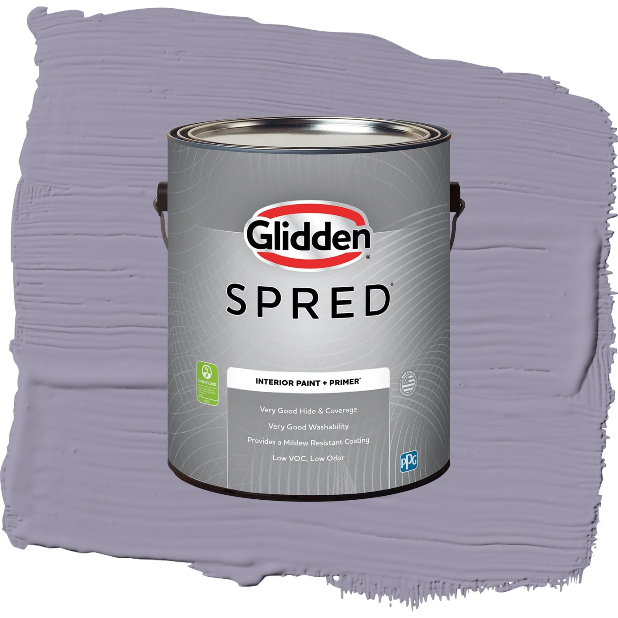 Glidden Spred Purple Surf Eggshell Interior Paint and Primer, 1 Gallon