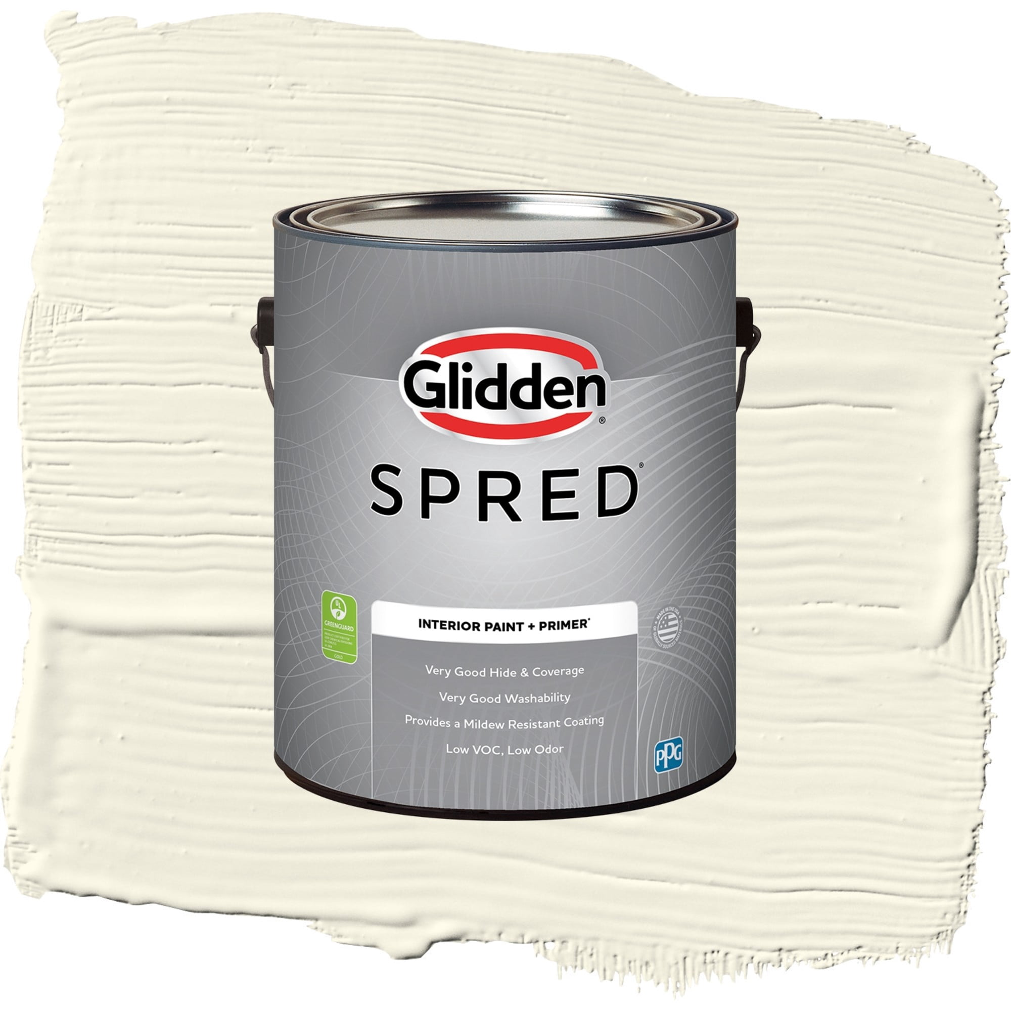 Glidden Spred Queen Anne's Lace Eggshell Interior Paint and Primer, 1 Gallon