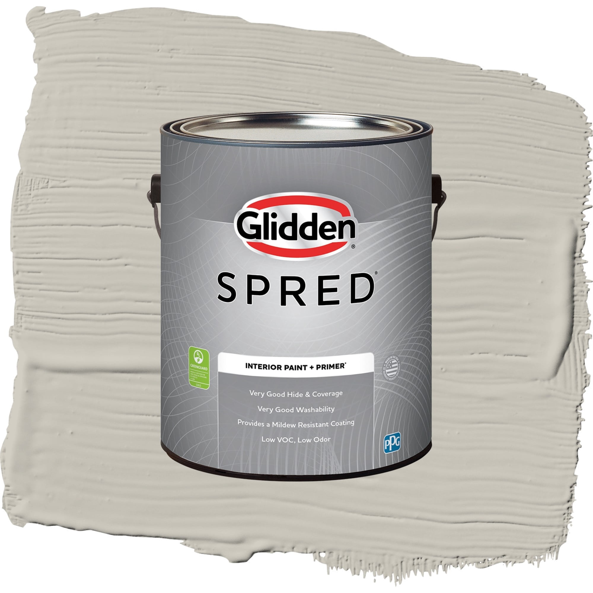 Glidden Spred Rabbit's Ear Semi Gloss Interior Paint and Primer, 1 Gallon