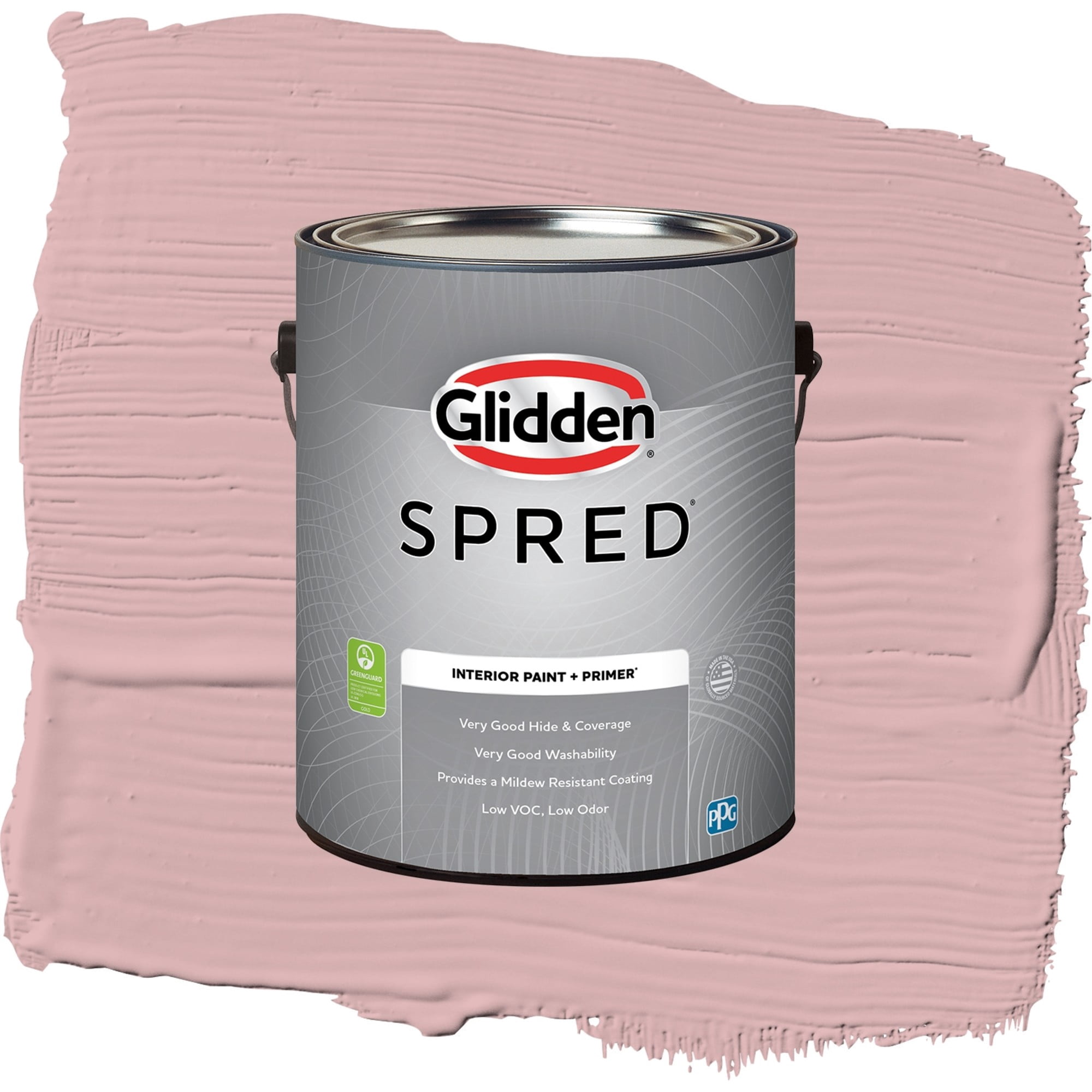 Glidden Spred Radiant Rouge Eggshell Interior Paint and Primer, 1 Gallon
