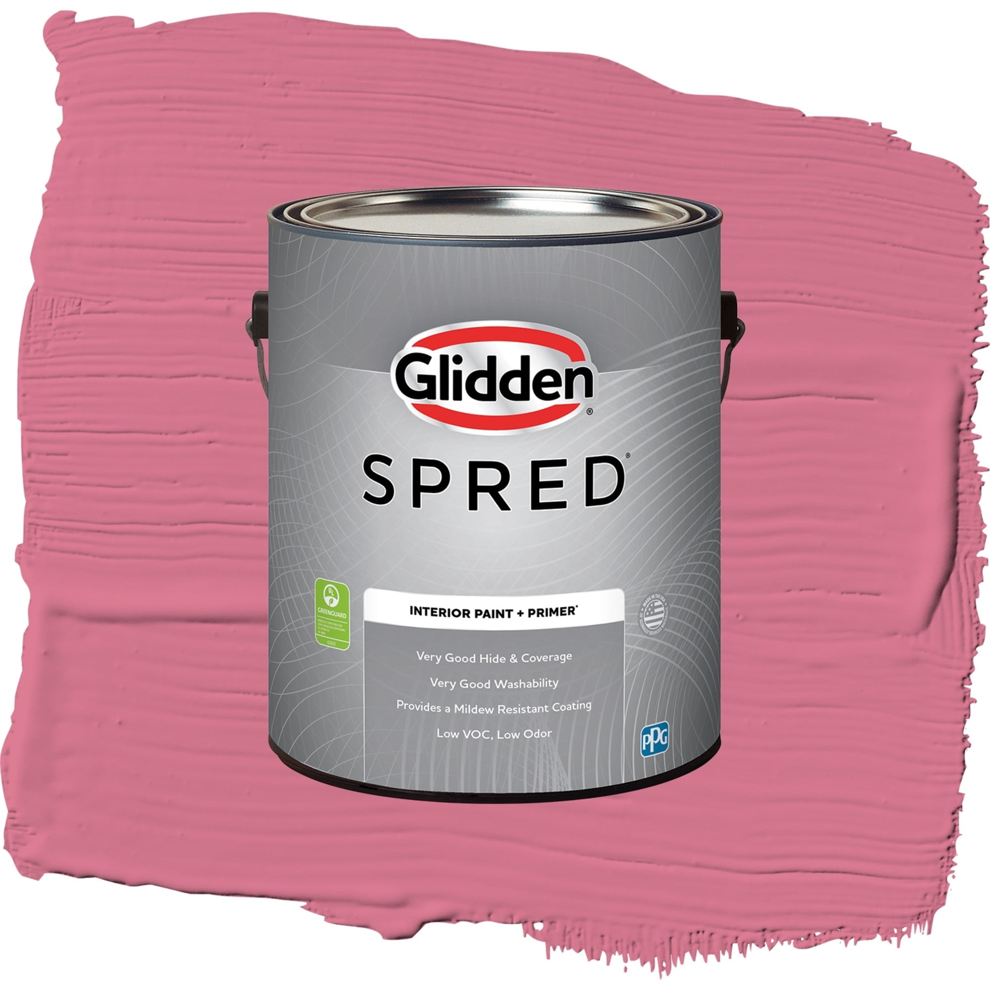Glidden Spred Razzberries Eggshell Interior Paint and Primer, 1 Gallon
