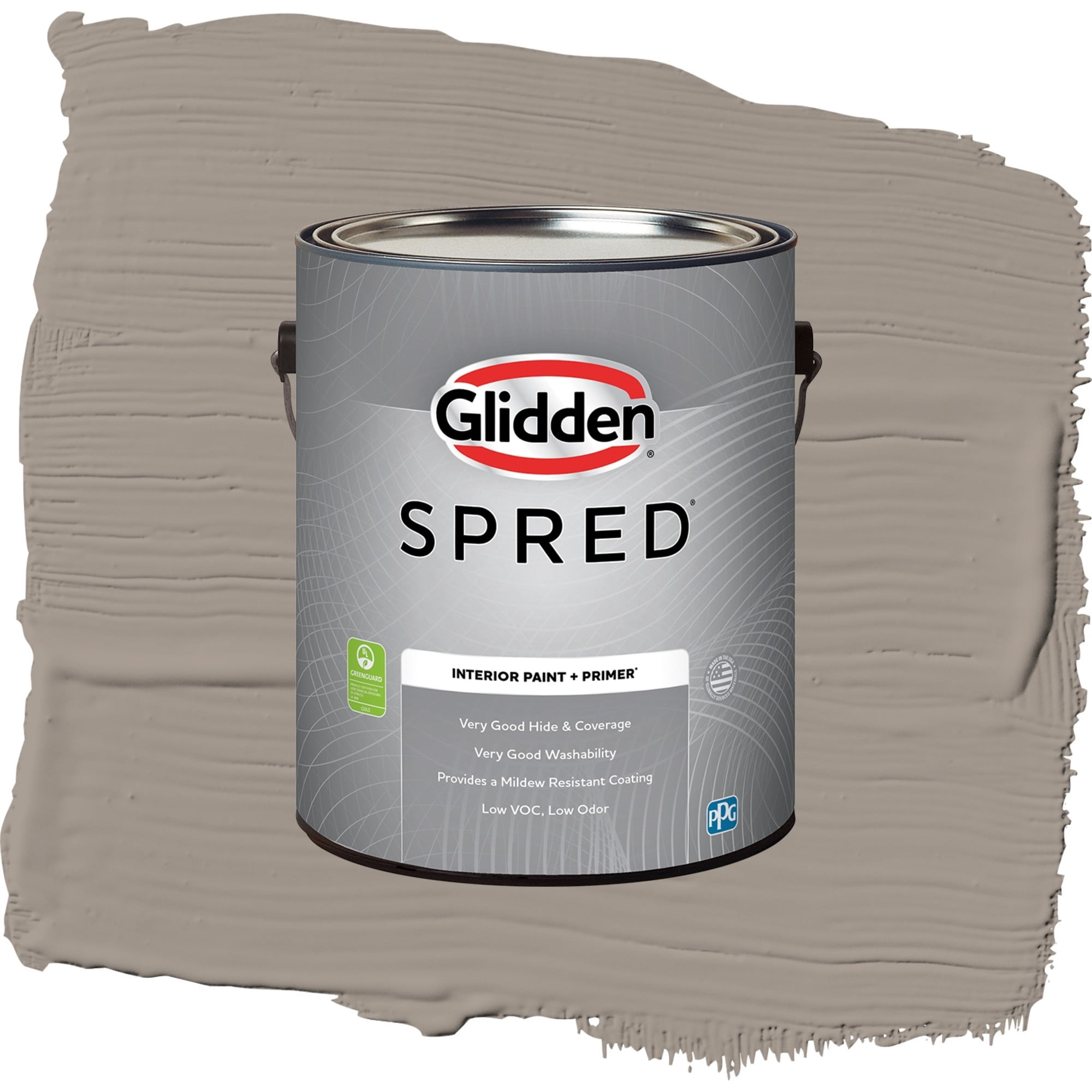 Glidden Spred Rock Slide Flat Interior Paint and Primer, 1 Gallon