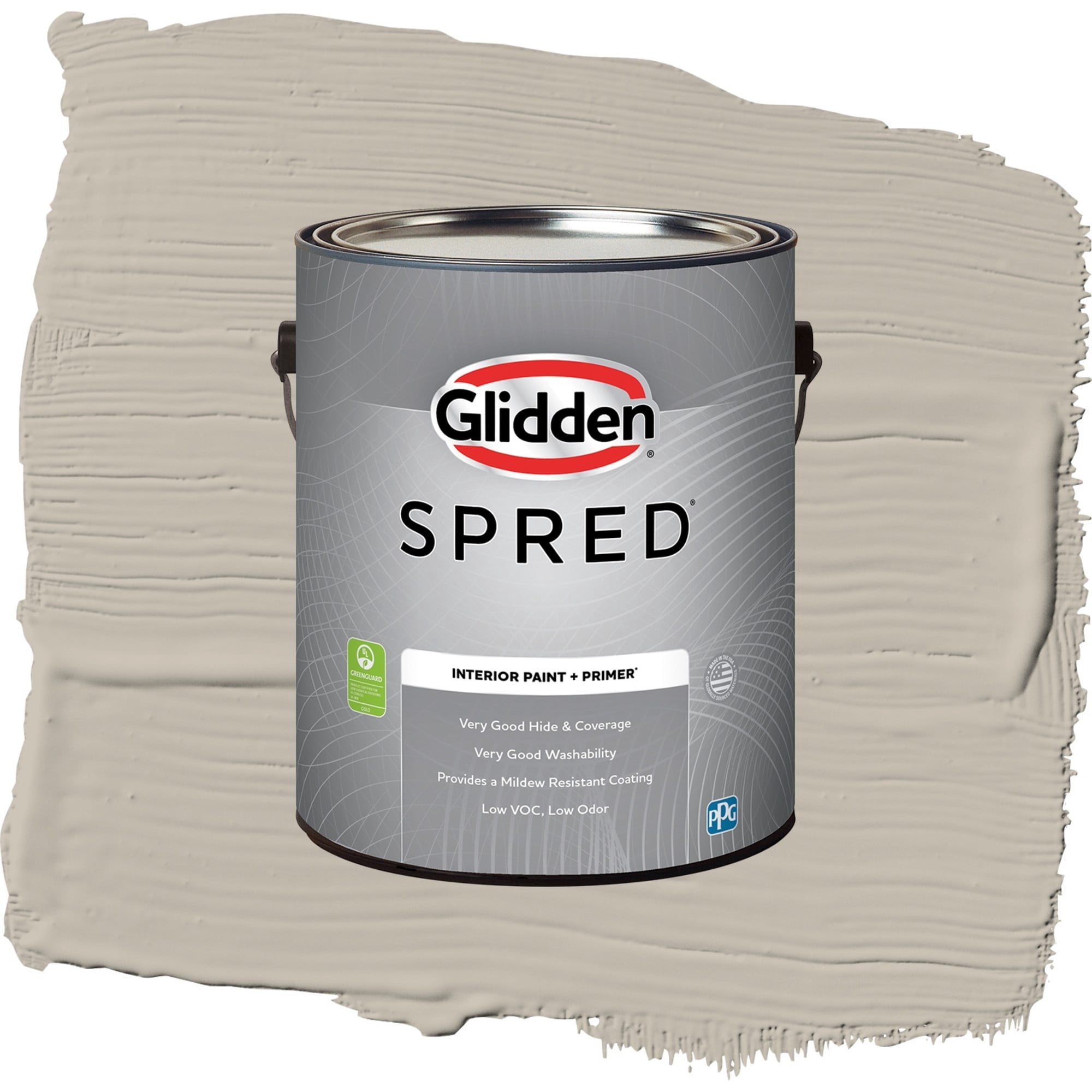 Glidden Spred Rocky Road Semi Gloss Interior Paint and Primer, 1 Gallon