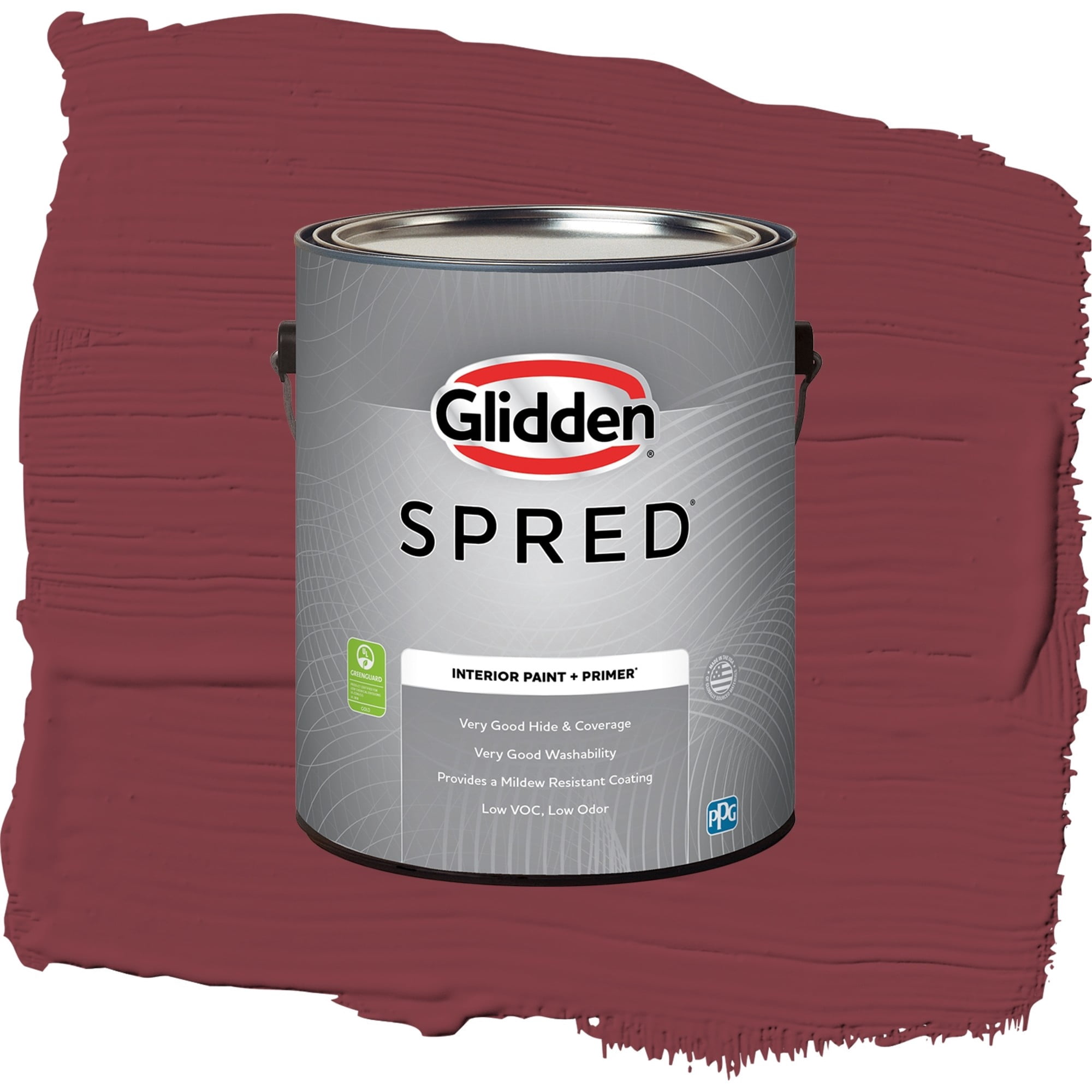 Glidden Spred Ruby Lips Eggshell Interior Paint and Primer, 1 Gallon