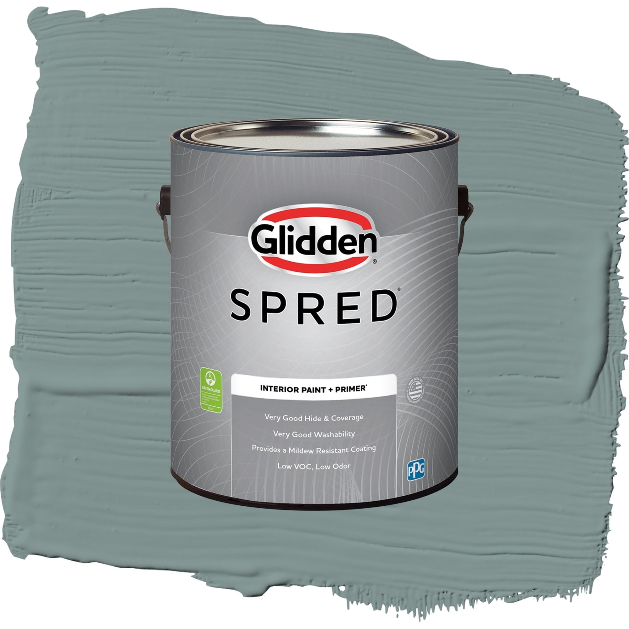 Glidden Spred Scarborough Flat Interior Paint and Primer, 1 Gallon