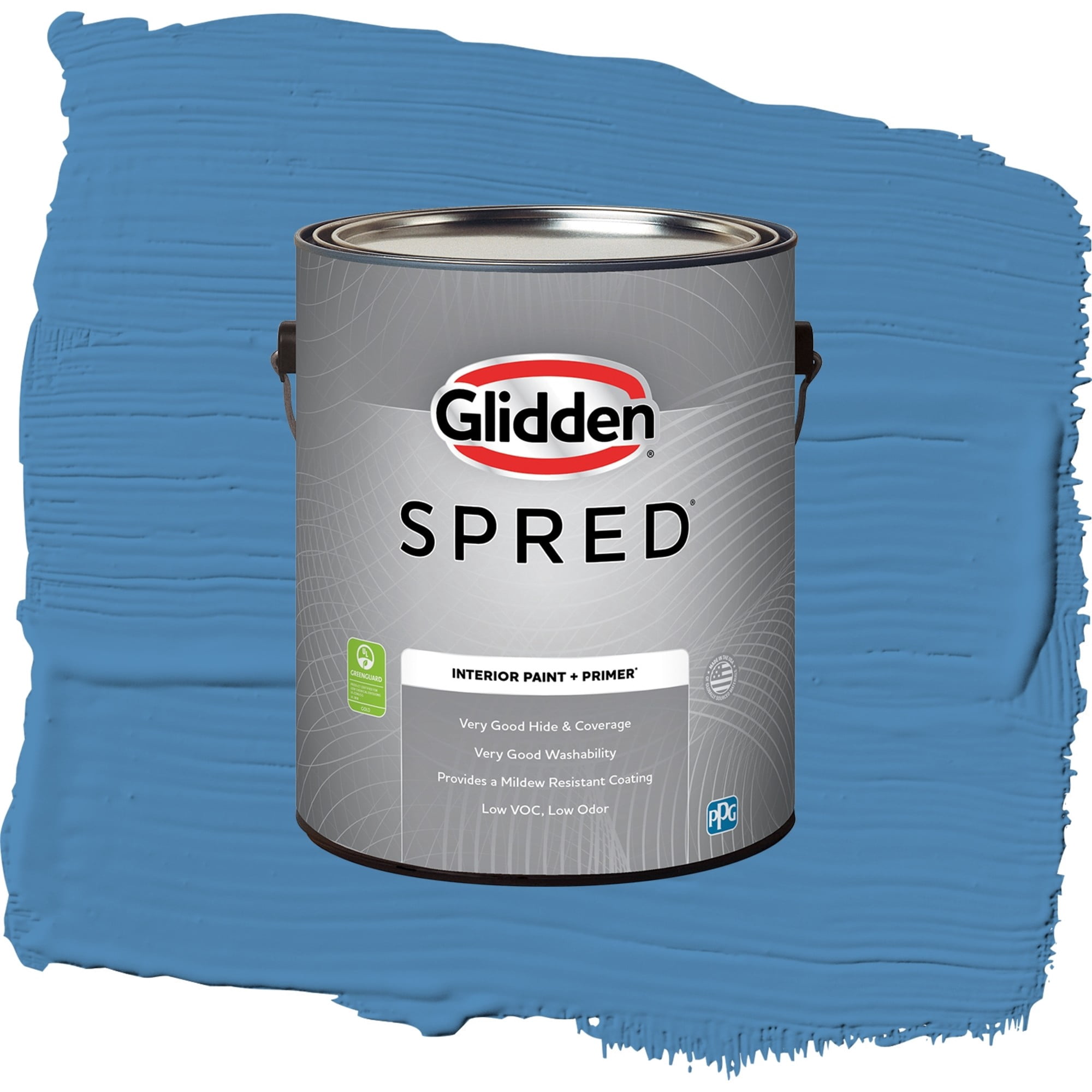 Glidden Spred Ship's Harbor Flat Interior Paint and Primer, 1 Gallon