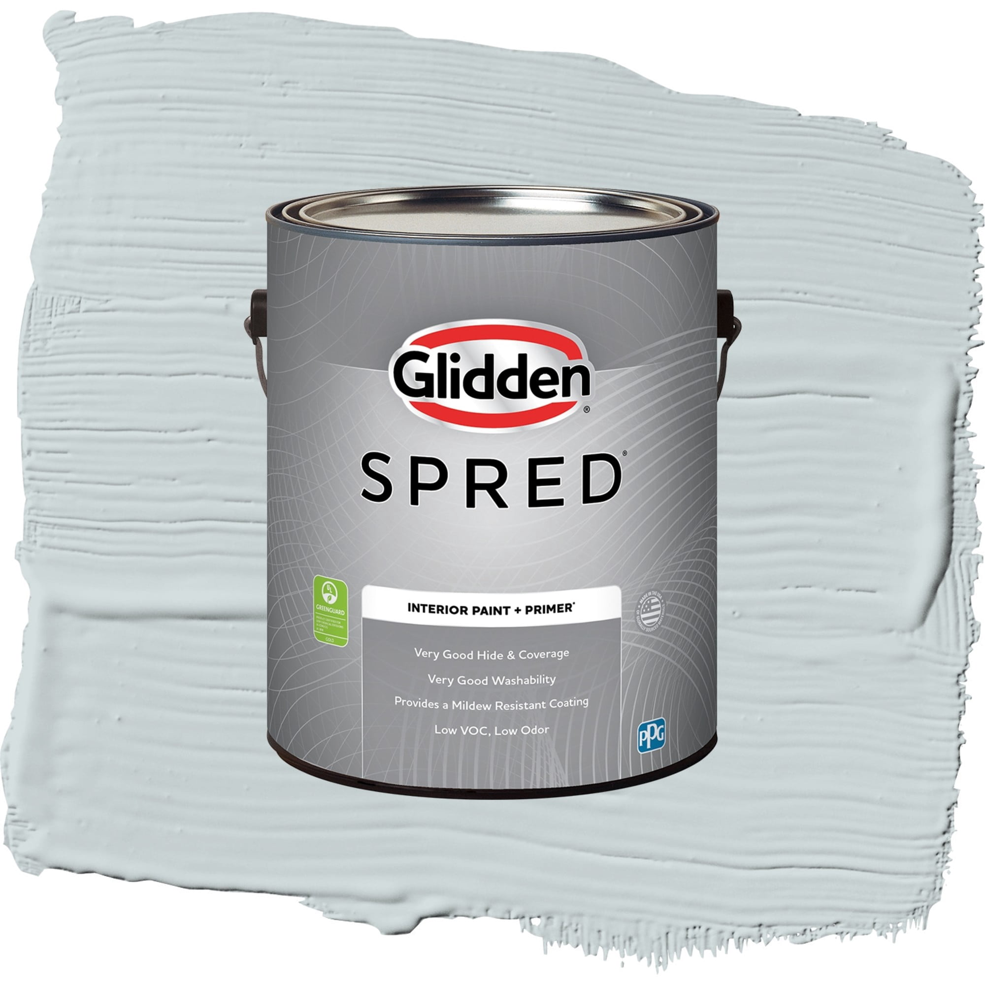 Glidden Spred Sky Splash Flat Interior Paint and Primer, 1 Gallon