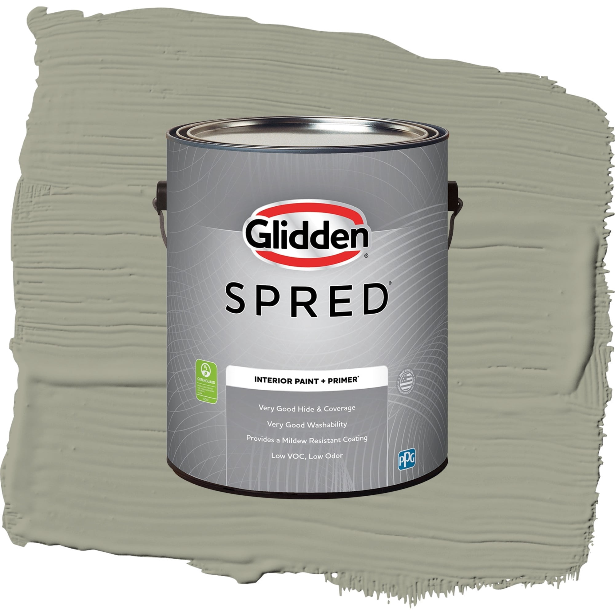 Glidden Spred Smoky Slate Flat Interior Paint and Primer, 1 Gallon