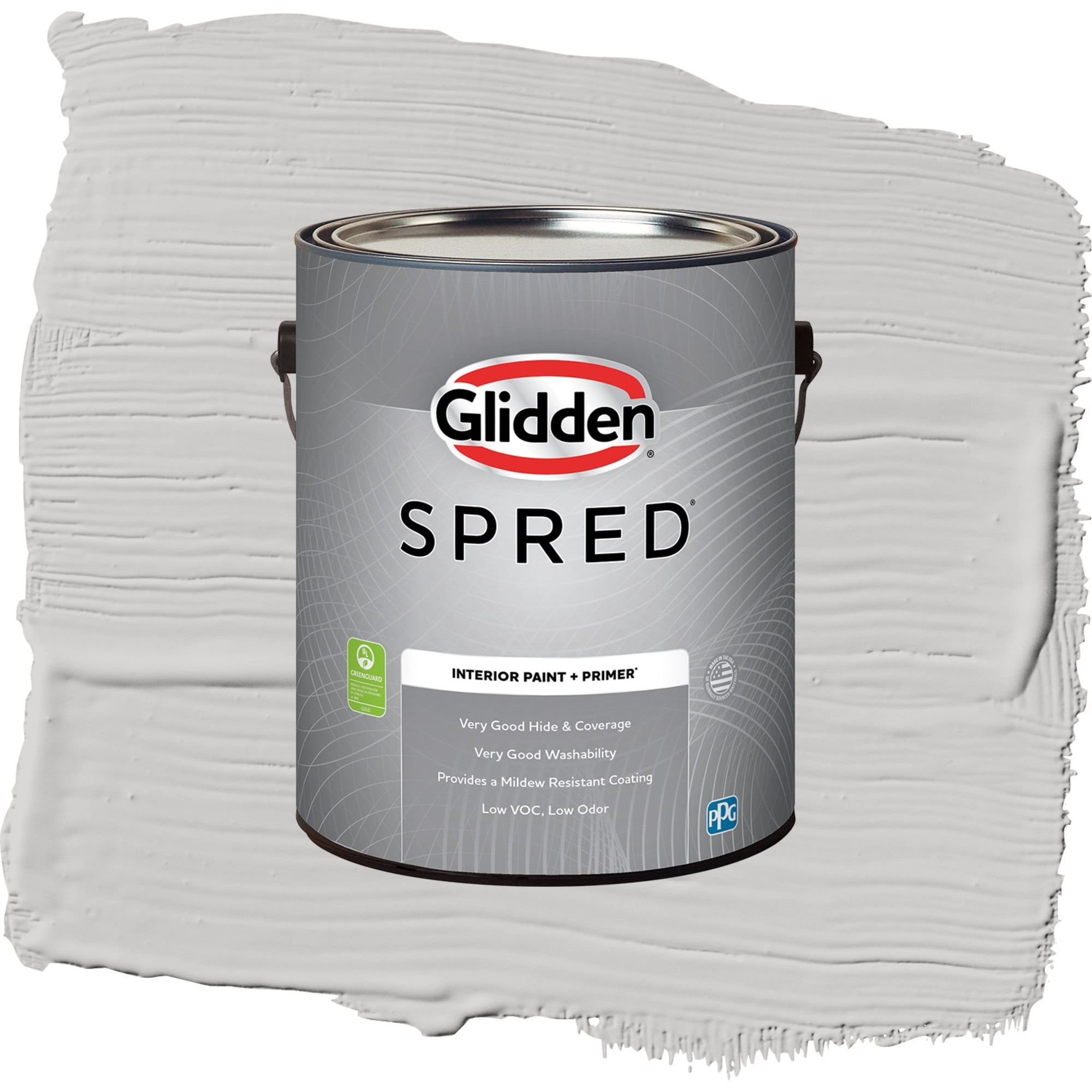 Glidden Spred Steely Gaze Eggshell Interior Paint and Primer, 1 Gallon