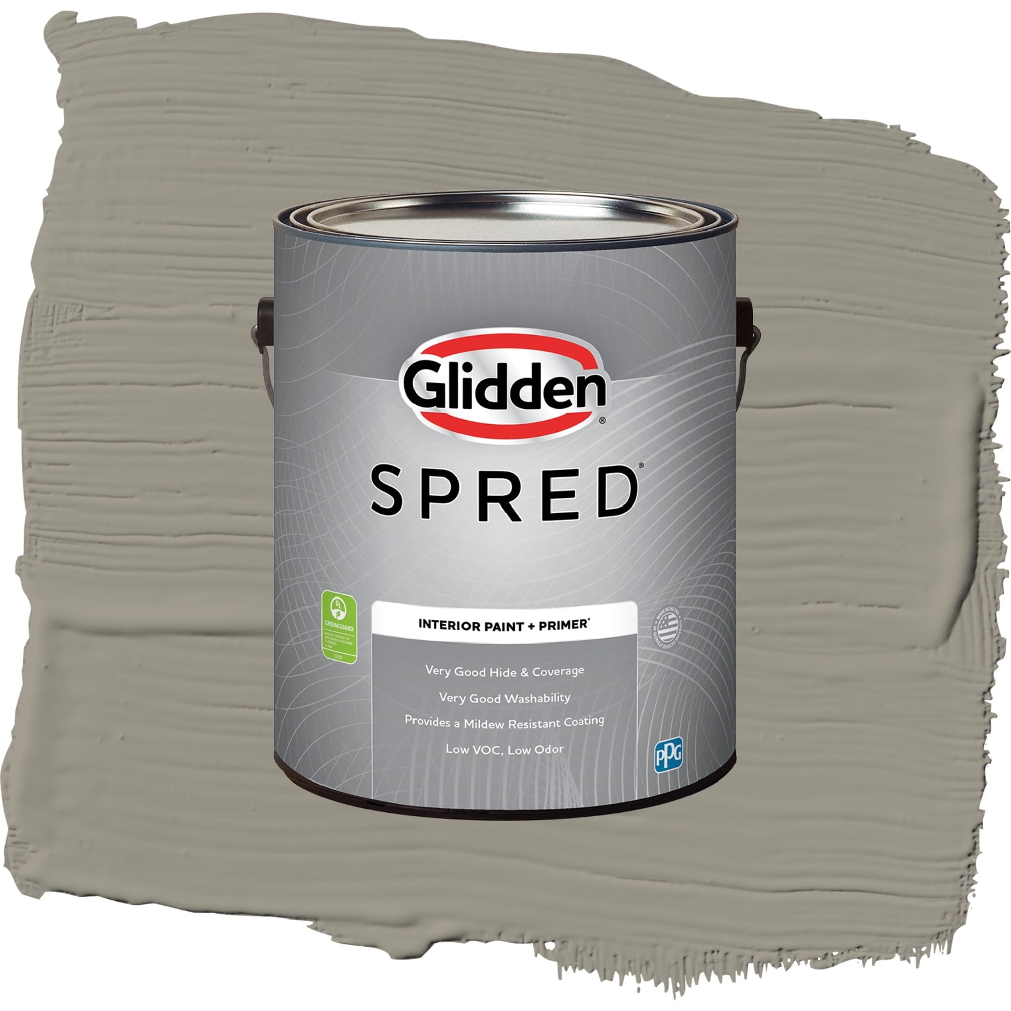 Glidden Spred Steeped Tea Eggshell Interior Paint and Primer, 1 Gallon