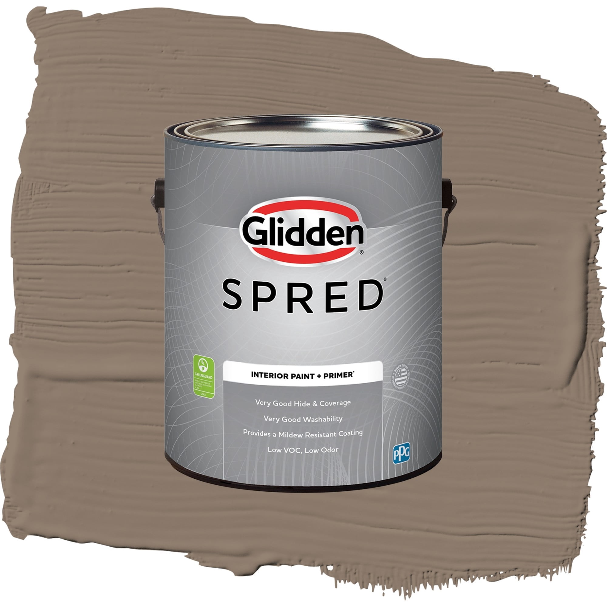 Glidden Spred Thunderbird Flat Interior Paint and Primer, 1 Gallon