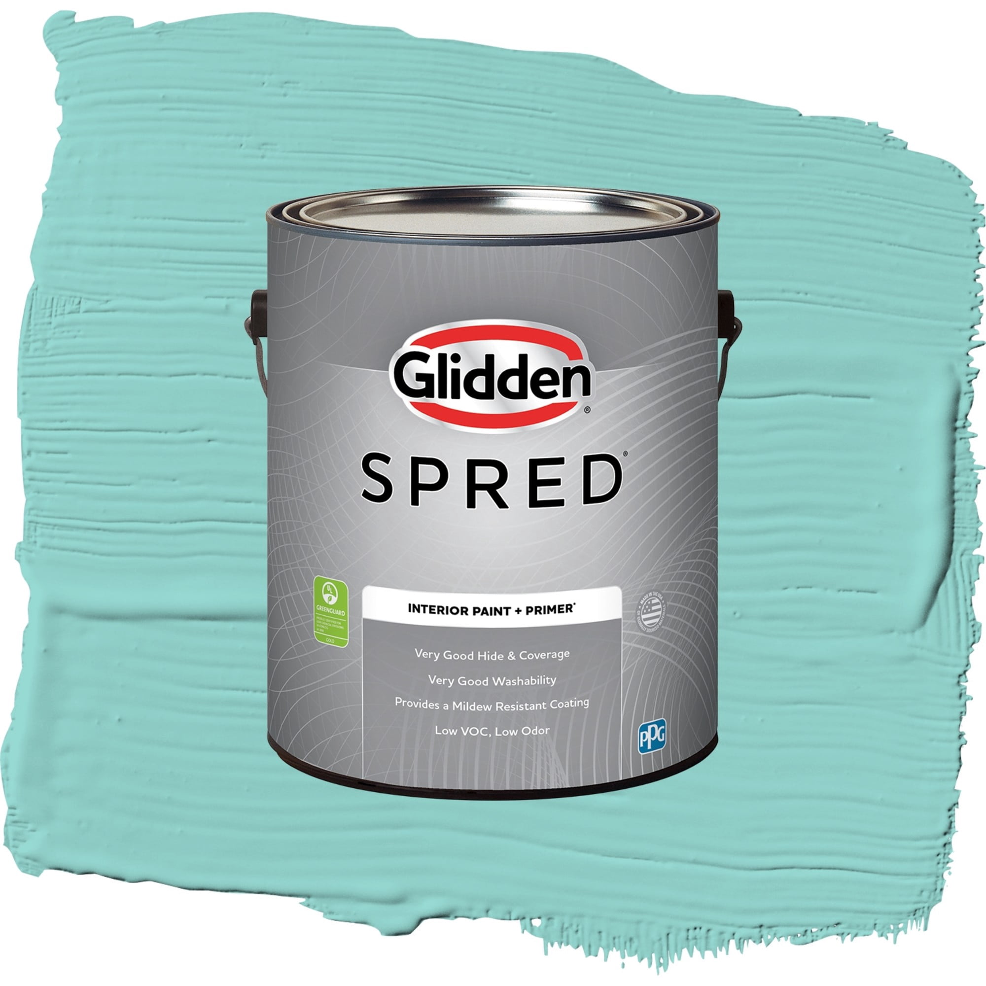 Glidden Spred Tropical Holiday Semi Gloss Interior Paint and Primer, 1 Gallon