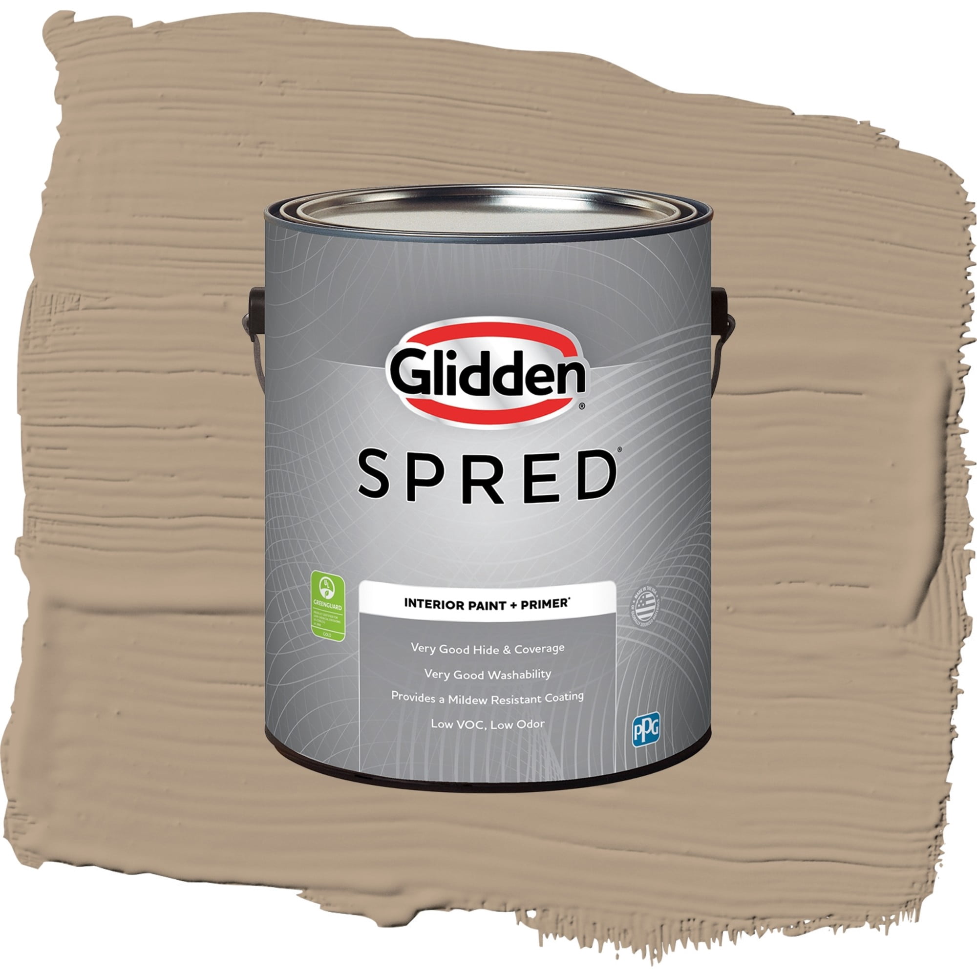 Glidden Spred Weathered Wood Semi Gloss Interior Paint and Primer, 1 Gallon