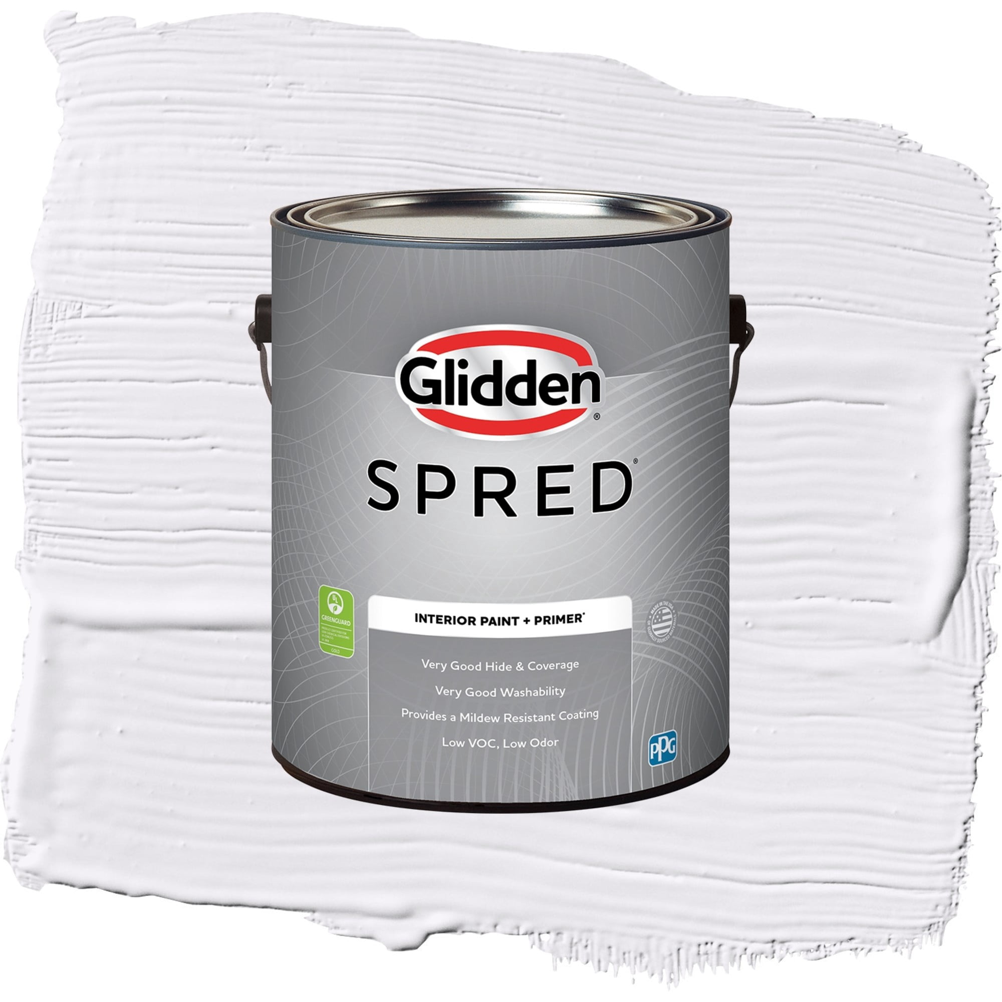Glidden Spred Winter Morn Flat Interior Paint and Primer, 1 Gallon