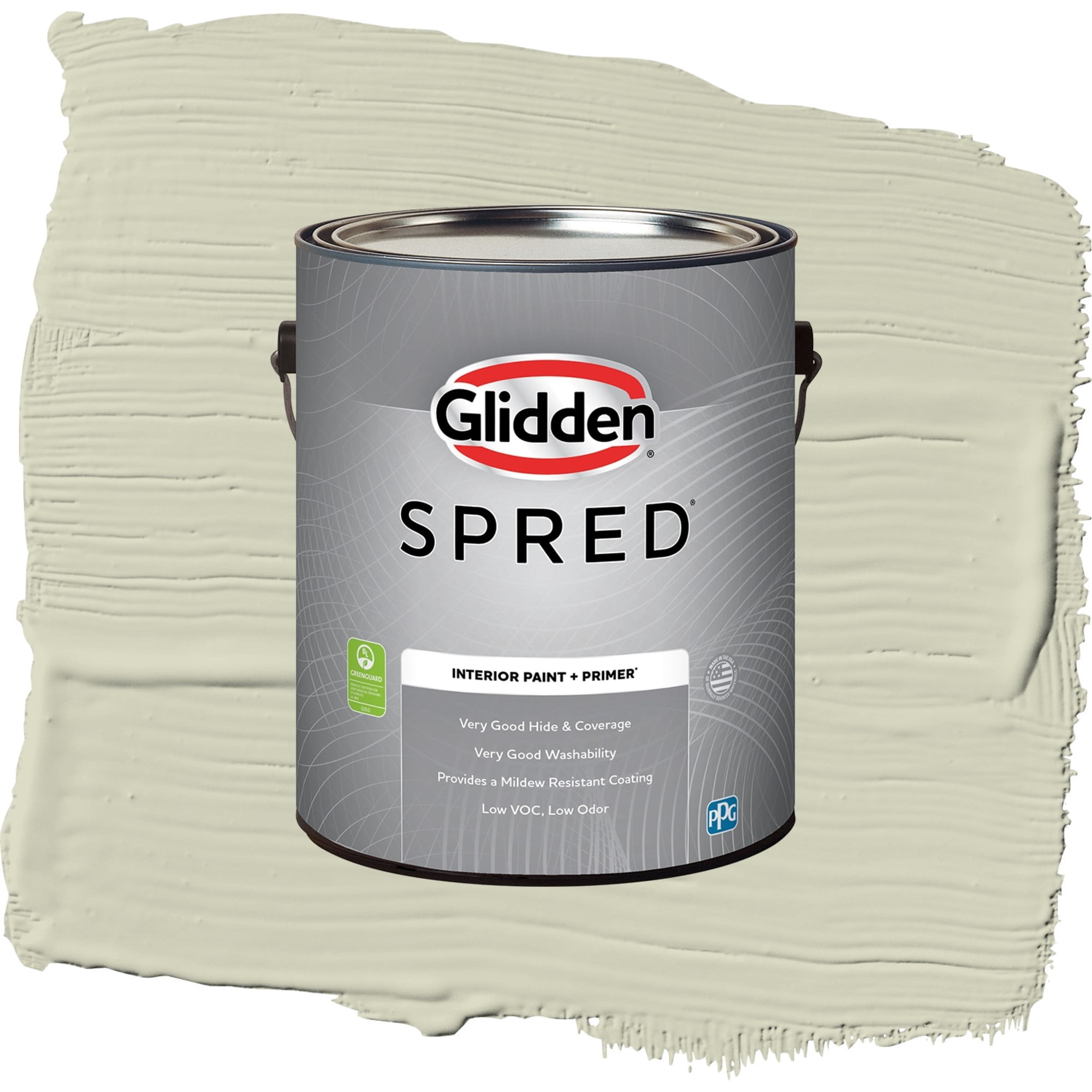 Glidden Spred With A Twist Flat Interior Paint and Primer, 1 Gallon