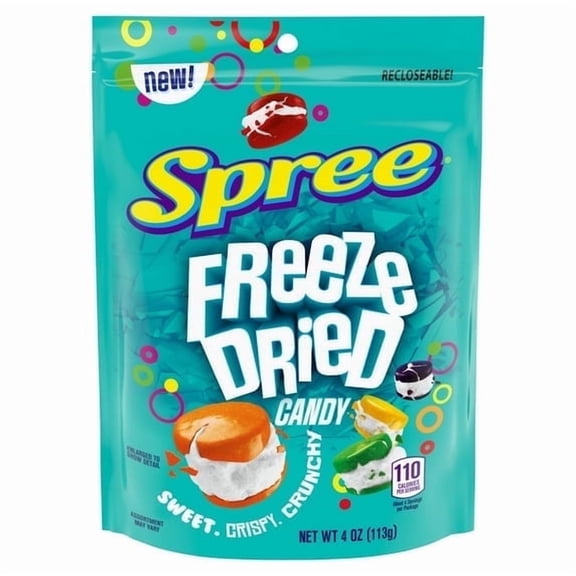 Spree Freeze Dried Candy, Fruity Flavored, 4.0 oz Bag