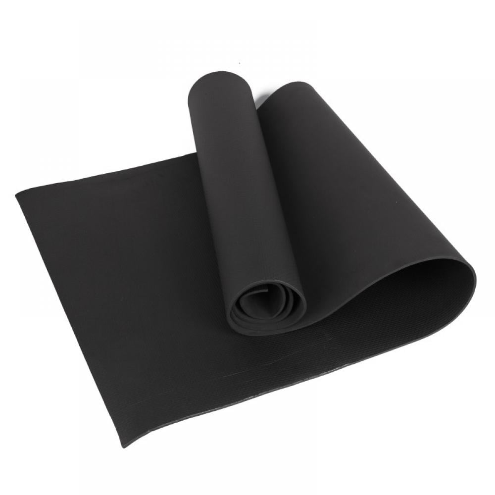 YogaAccessories 1/4" Thick Extra Long Yoga Mat - Non-Slip, High Density, Forest Green, 74" X 24"