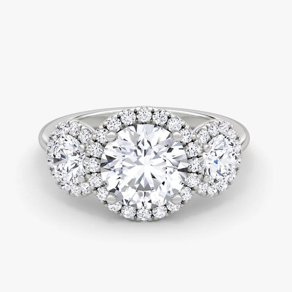 Sprico Jewel 14K Gold Plated Ring - 1.9 Ct Round Cut Moissanite Ring - Valentine's Gift - Moissanite Engagement Wedding Ring for Women - Wedding Proposal Ring for Sister - Promise Wedding Gift