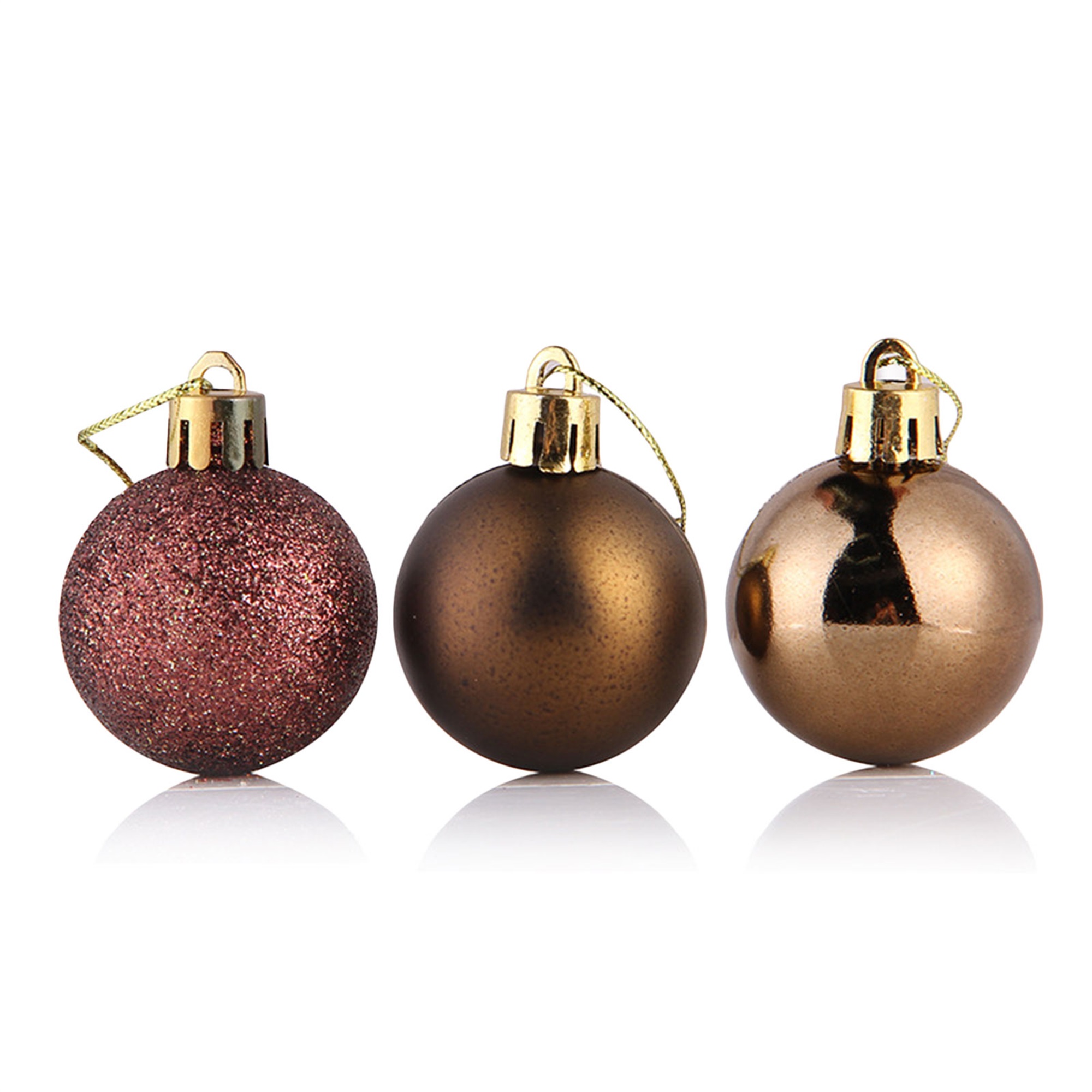 Sprifallbaby 24Pcs Christmas Balls for Tree Hanging Decorations Shiny