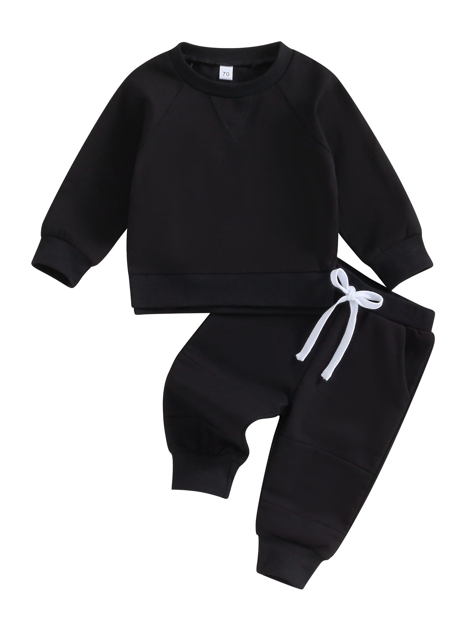 Sprifallbaby 2Pcs Toddler Boy Fall Outfits Long Sleeve Split Hem ...