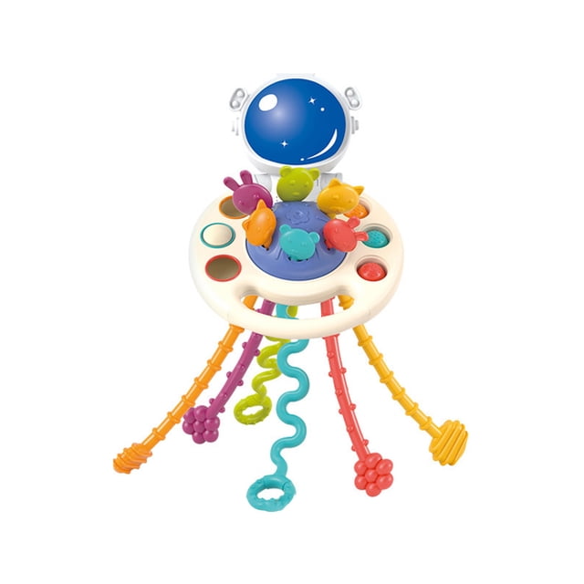 Sprifallbaby baby sensory toys silicone pull string activity toys