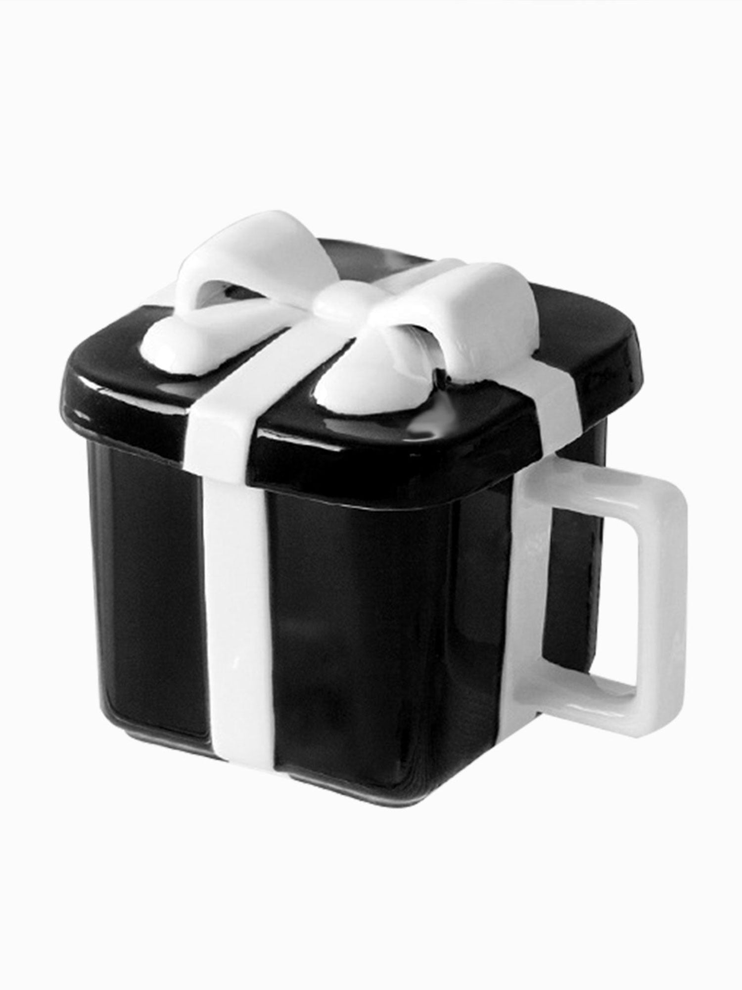 Sprifallbaby Christmas Coffee Mug, Present Shape Ceramic Cup Mug with