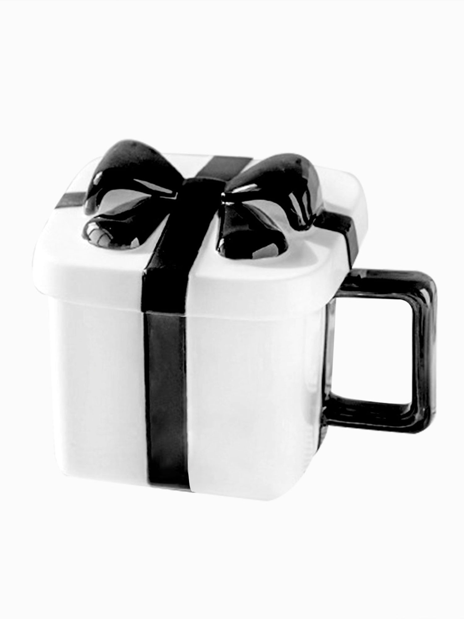 Sprifallbaby Christmas Coffee Mug, Present Shape Ceramic Cup Mug with