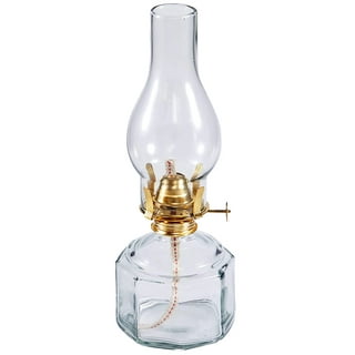 Hurricane Lamp, Oil Lamps for Indoor Use 12in Vintage Kerosene Lantern with Cotton Wick for Lighting Indoor Power Outages Emergency