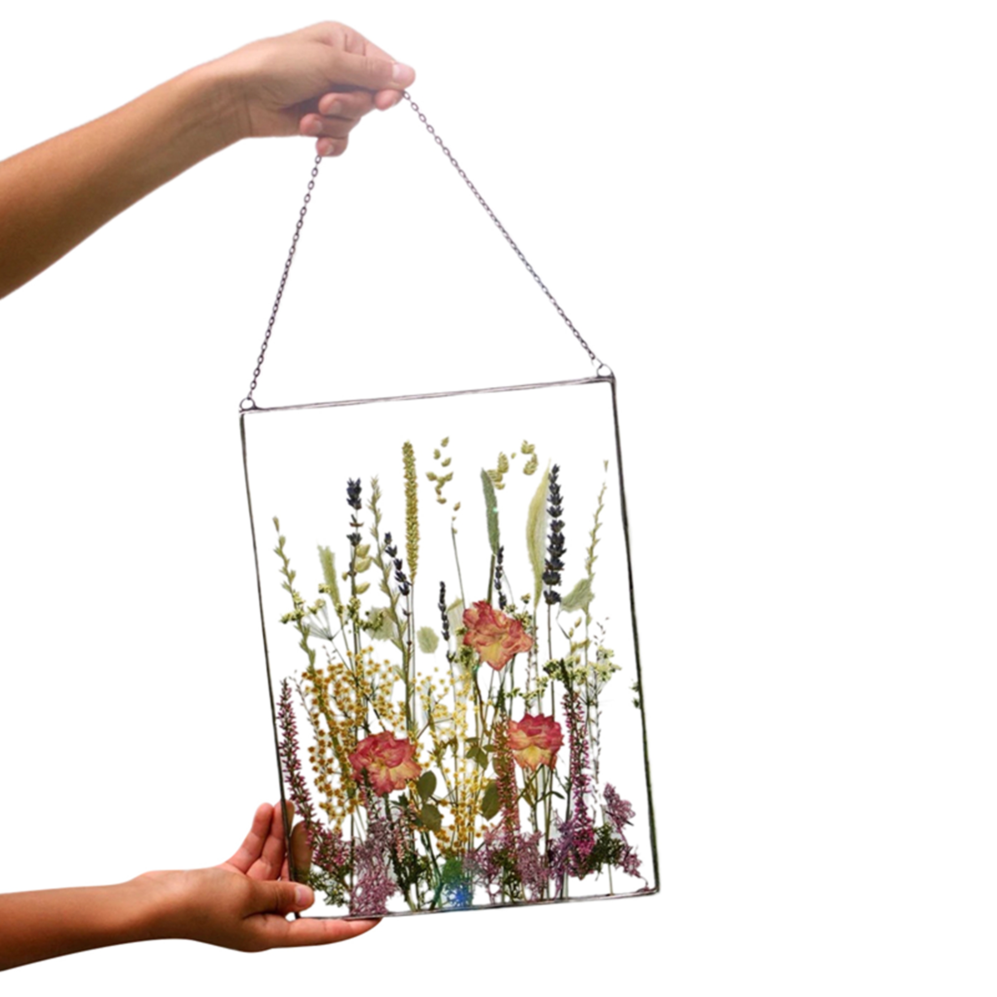 Sprifallbaby Floral Wall Hanging, Dried Flowers Printed Artwork