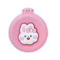thumbnail image 1 of Sprifallbaby Folding Travel Hair Brush, Cute Mini Round Hair Comb Pocke with Mirror for Girls Women, 1 of 3