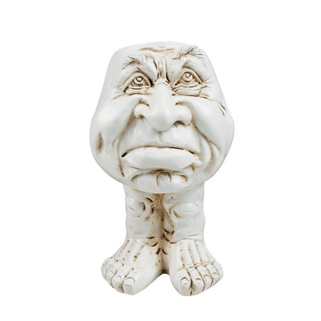 Sprifallbaby Funny Face Head Planter Pots for Indoor Outdoor Plants Flower Pots Unique Succulent Planter with Drainage Hole